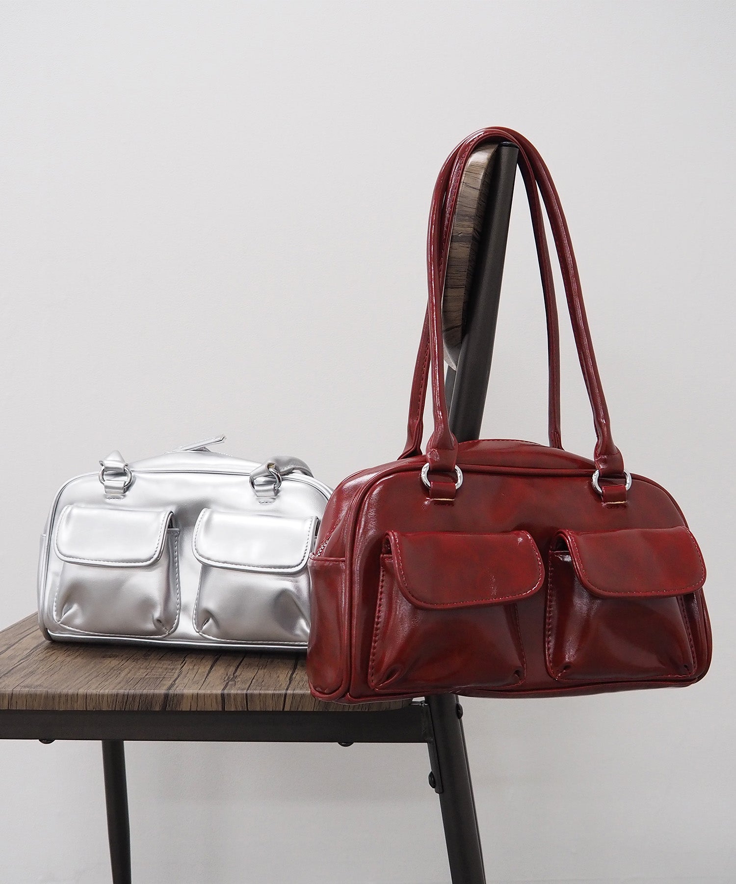 マルチポケットミニボストンバッグ