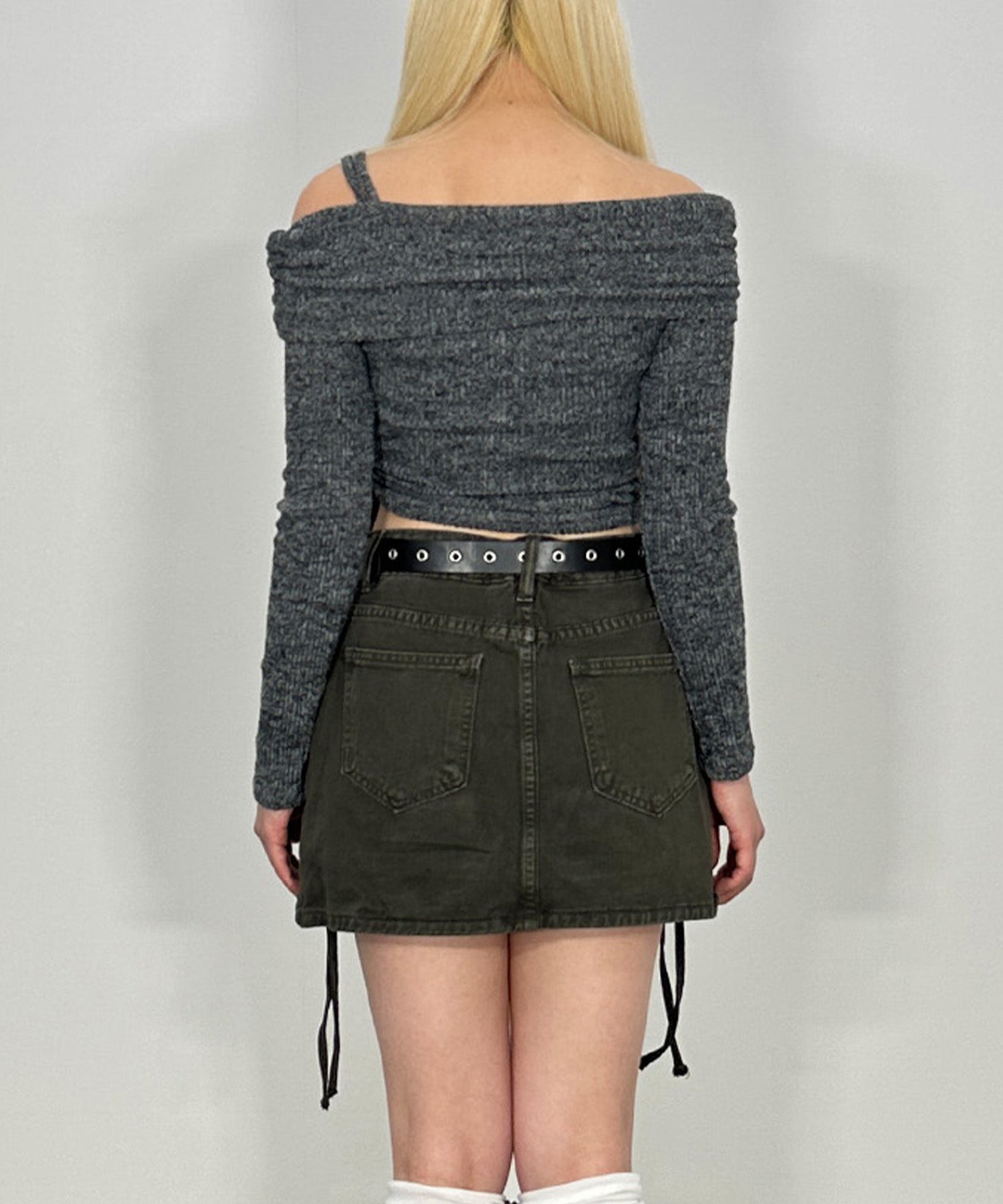 ユーティリティーカーゴデニムスカート