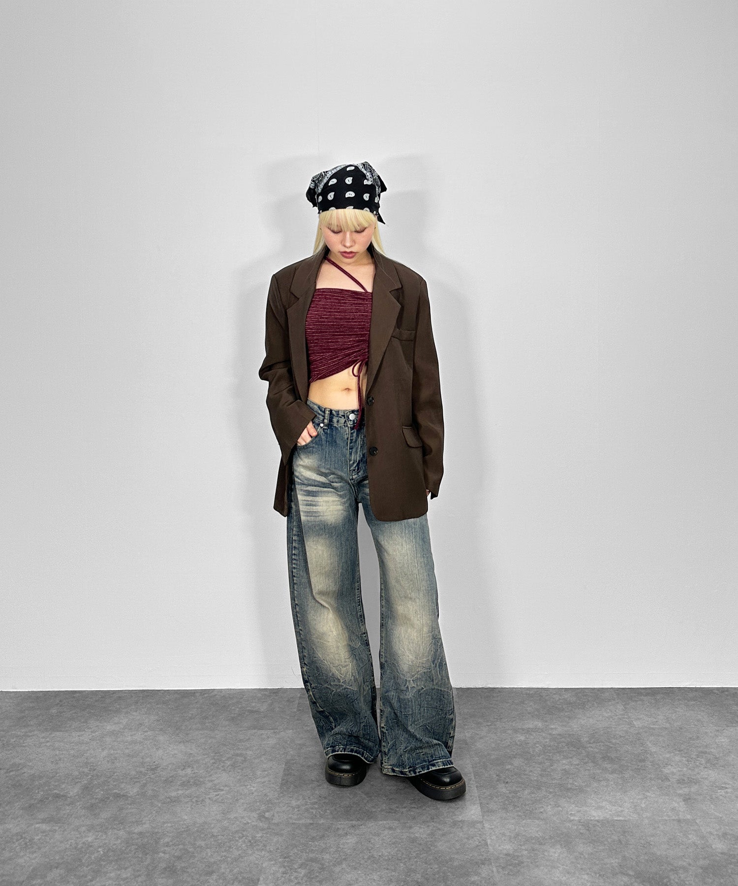 ロイヤルシャーリングニット