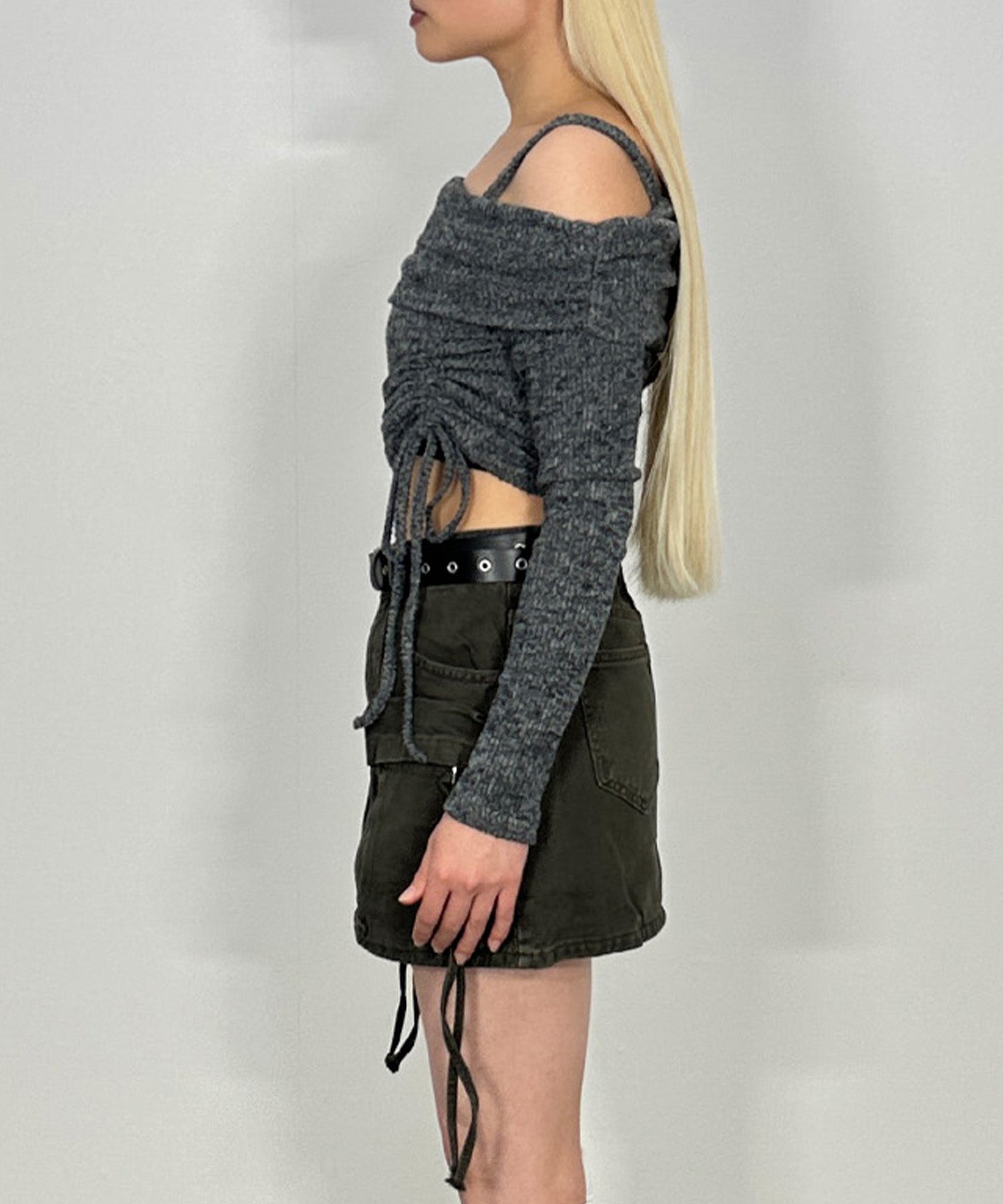 ユーティリティーカーゴデニムスカート