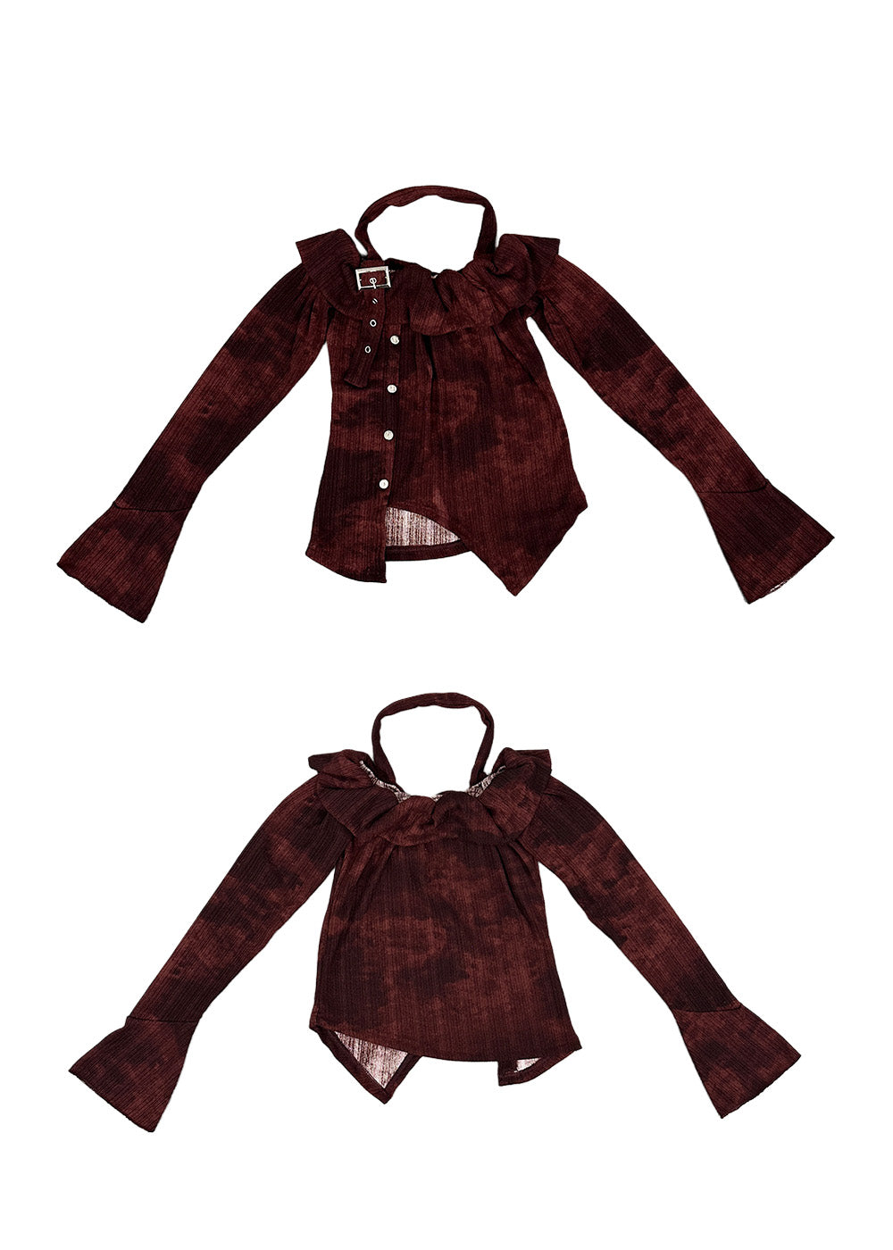 ホルターネックショルダートップス