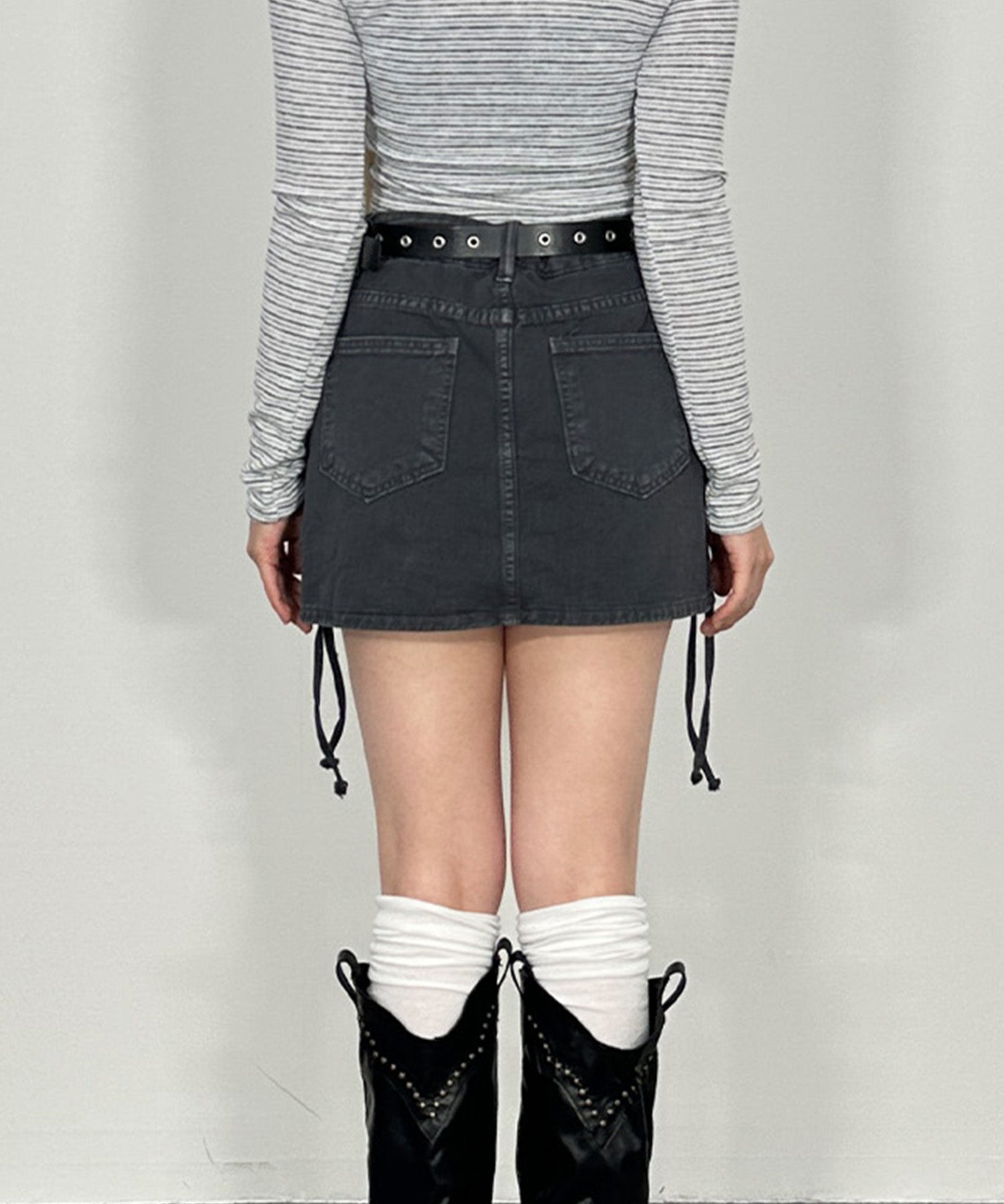 ユーティリティーカーゴデニムスカート