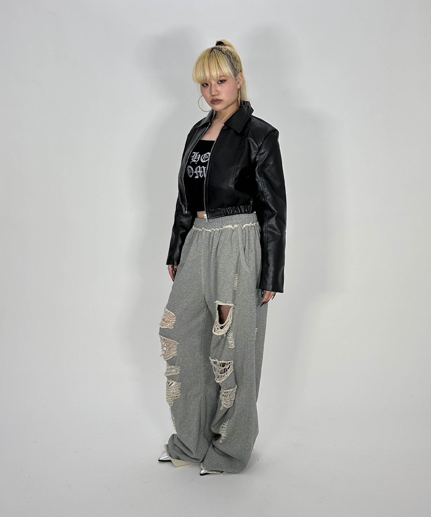 ショートレザージャケット