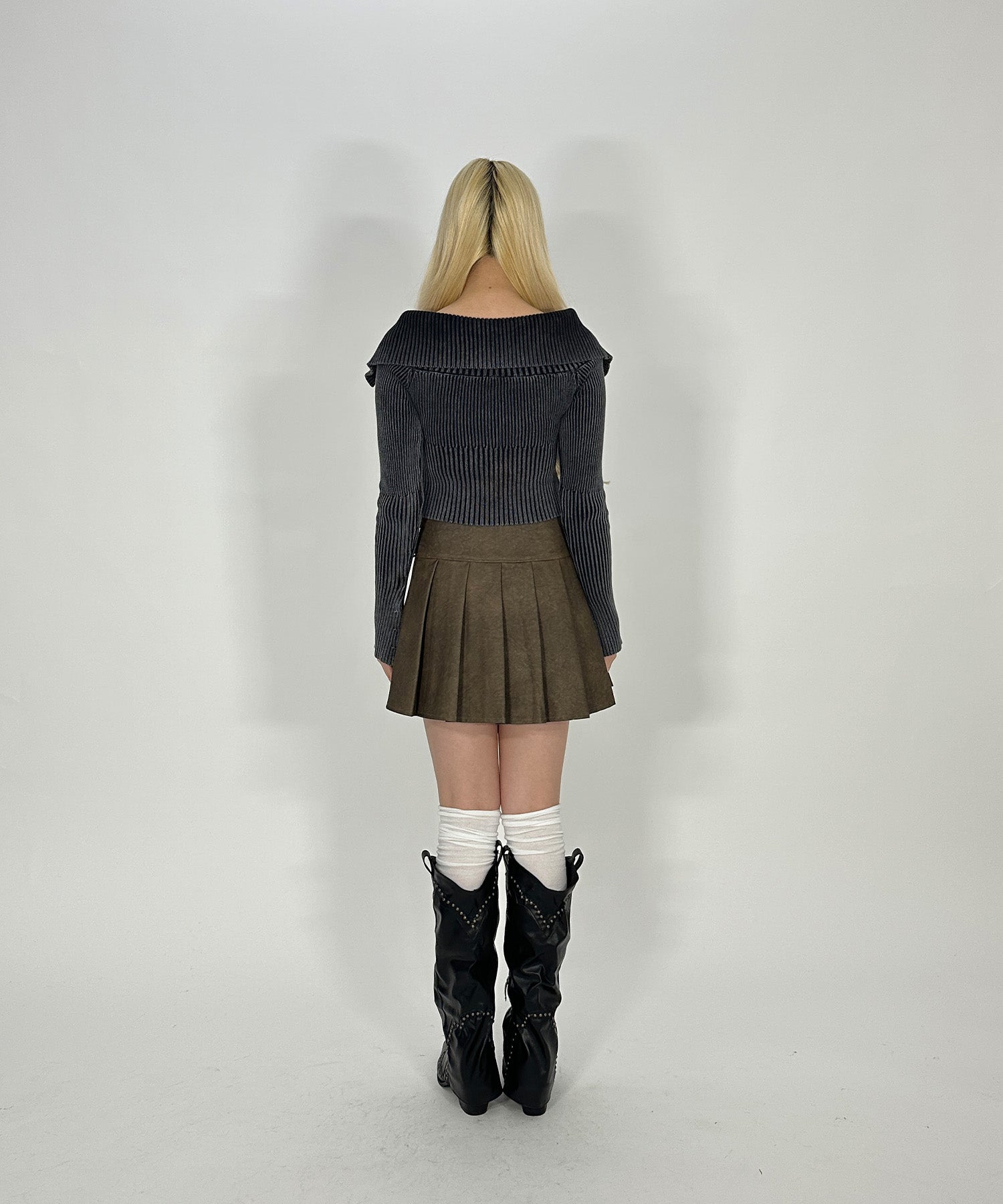 ウォッシュドダブルジップトップス