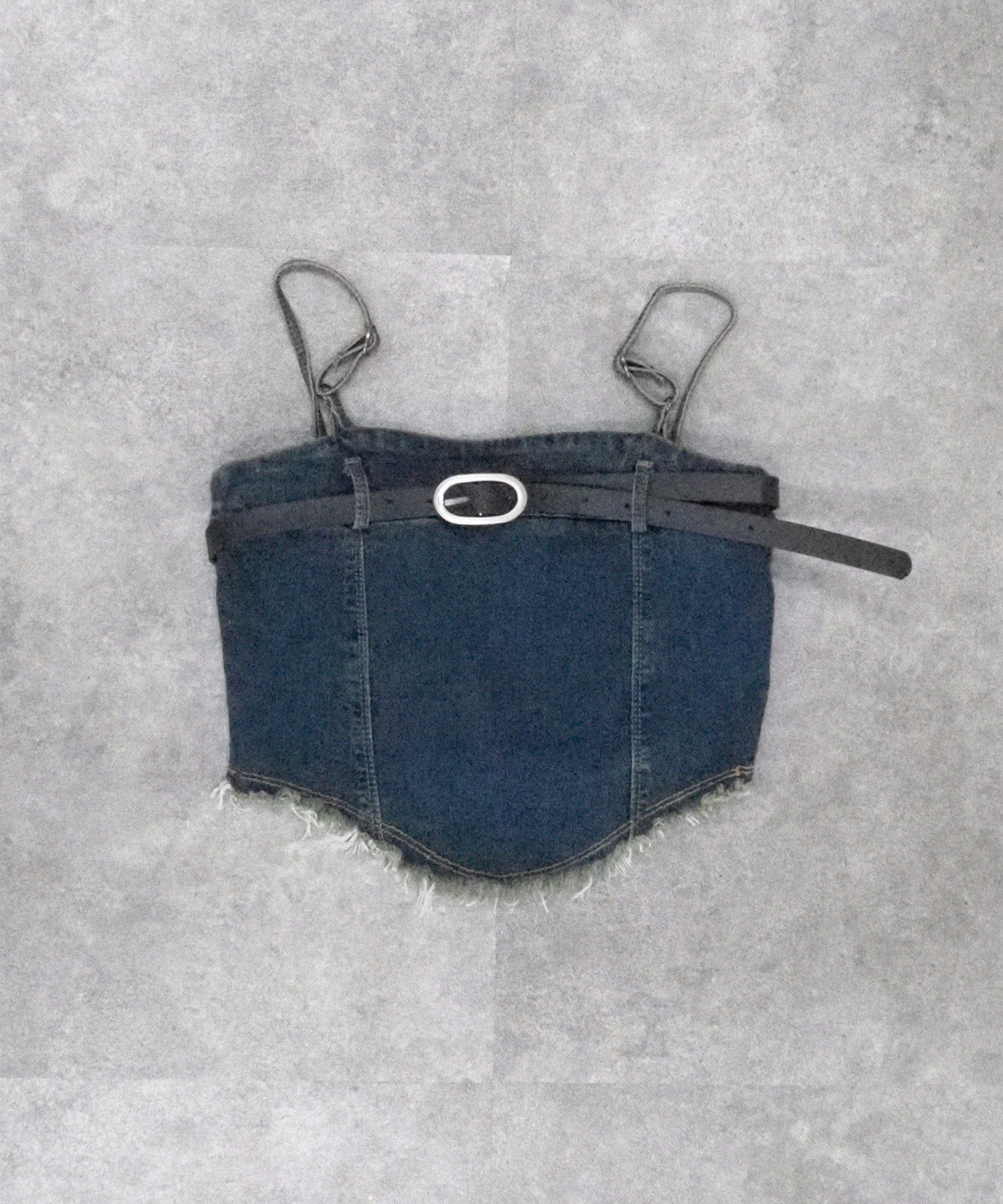 シンプルデニムビスチェ