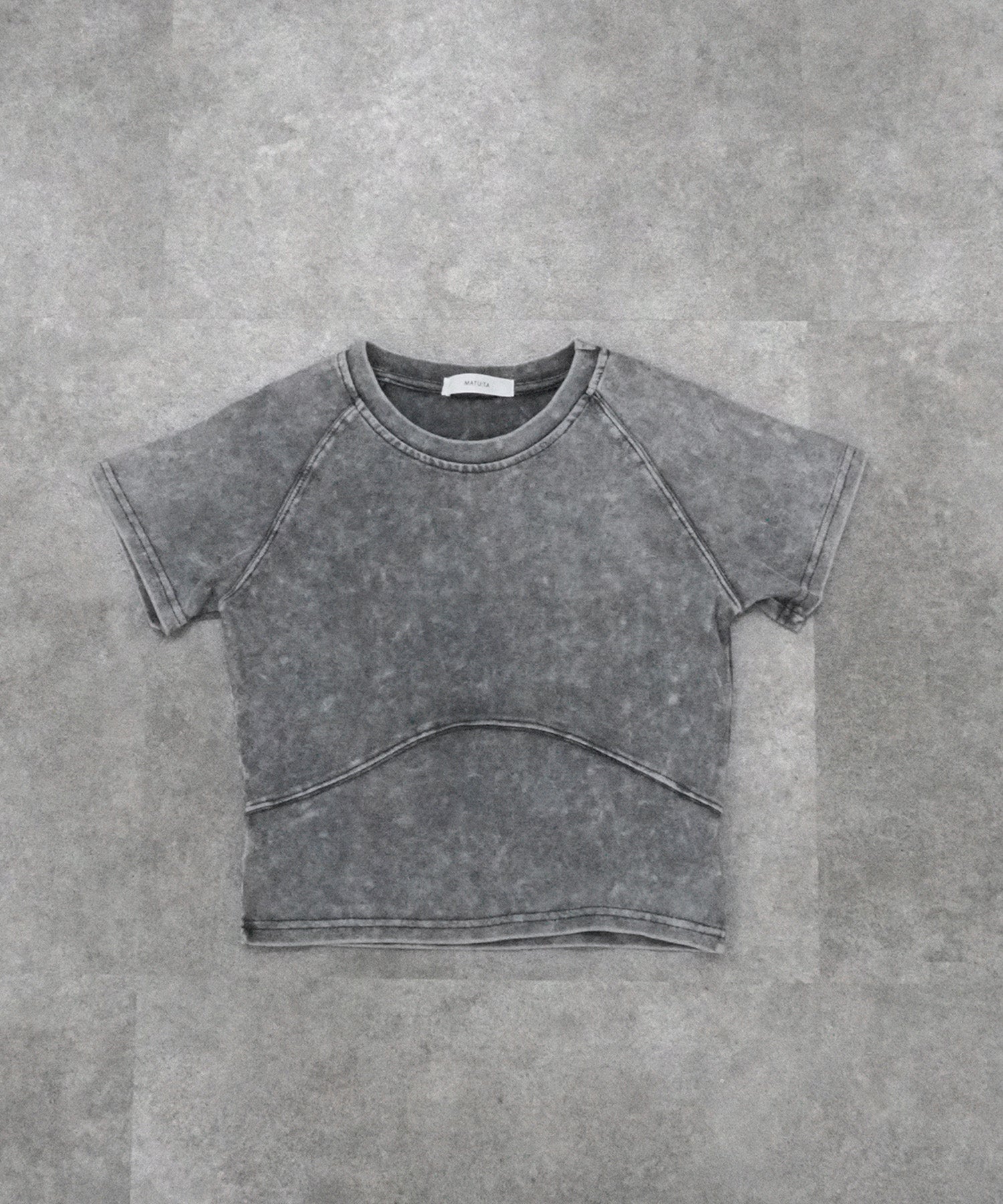 切替ウォッシュドTシャツ