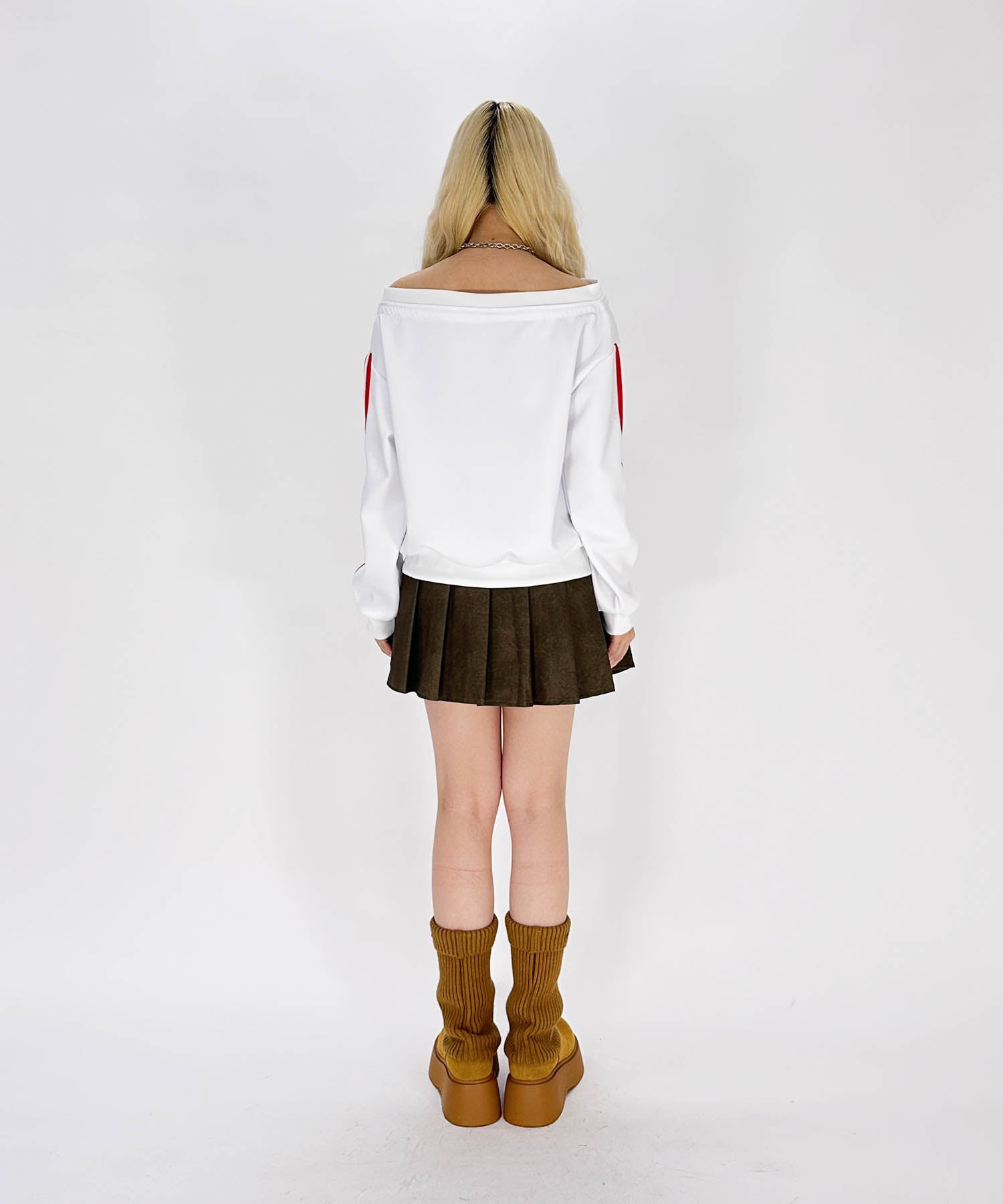 ジップアップオフショルTARENTスウェット