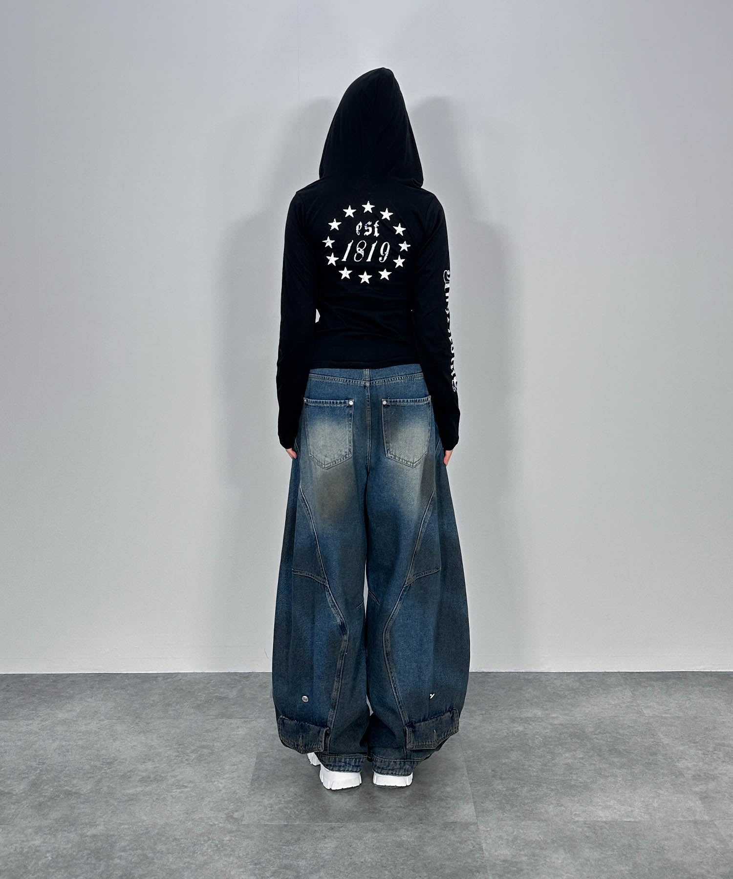 y2kフードシアーカットソー