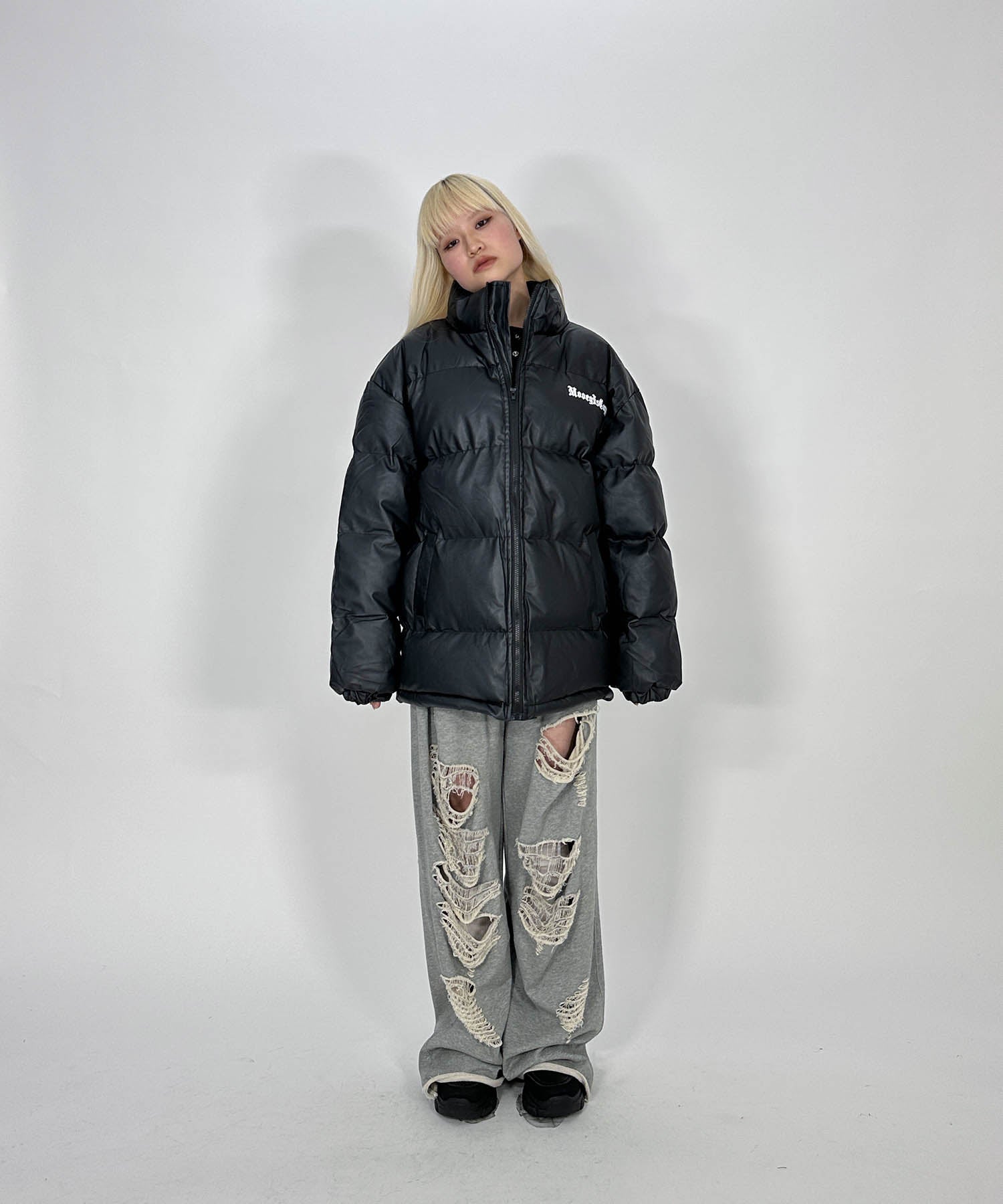 ブラックレターロゴコットンジャケット