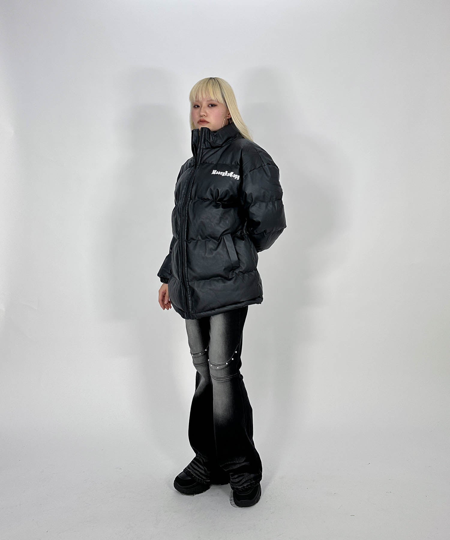 ブラックレターロゴコットンジャケット