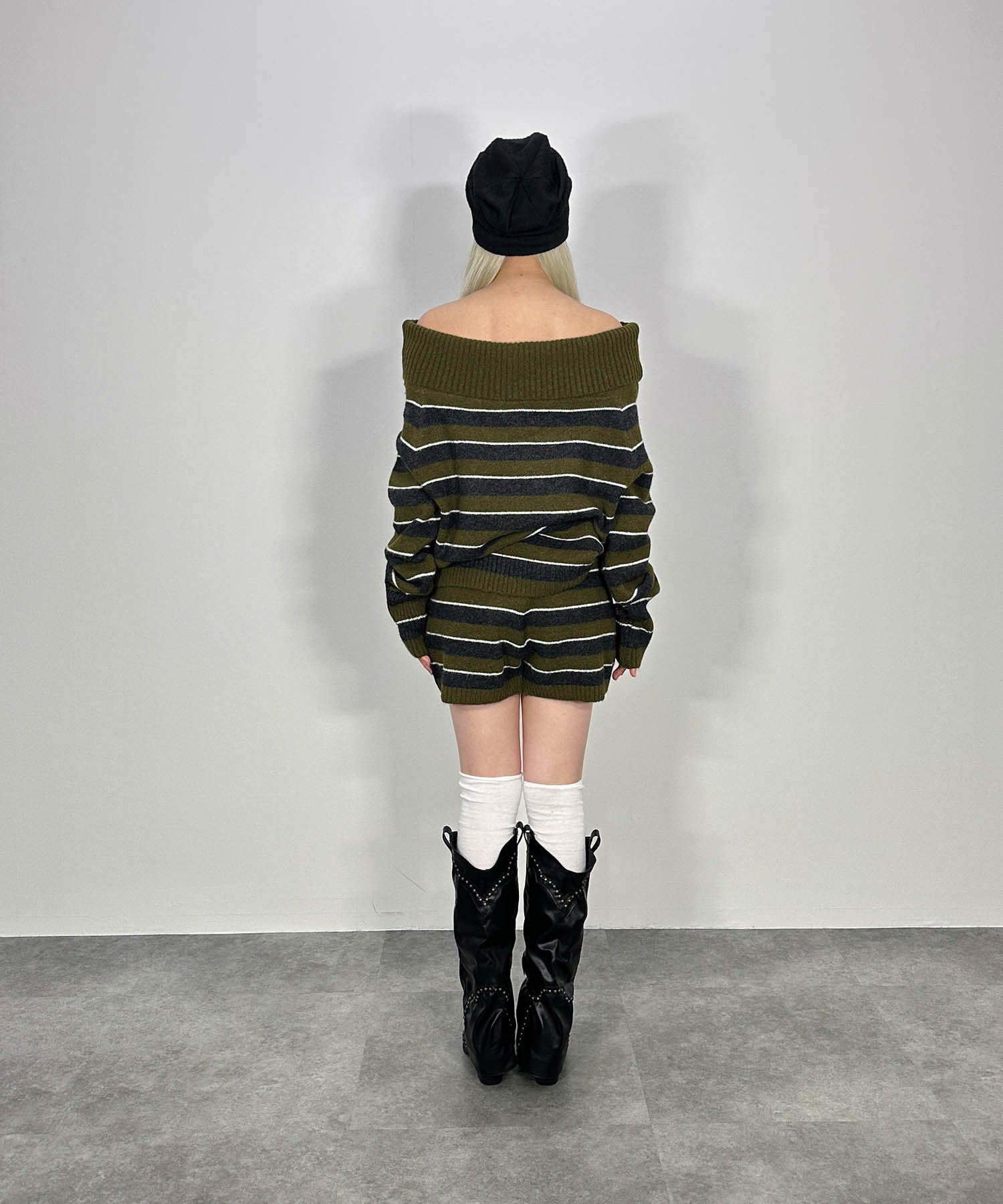 ボーダーニットセットアップ