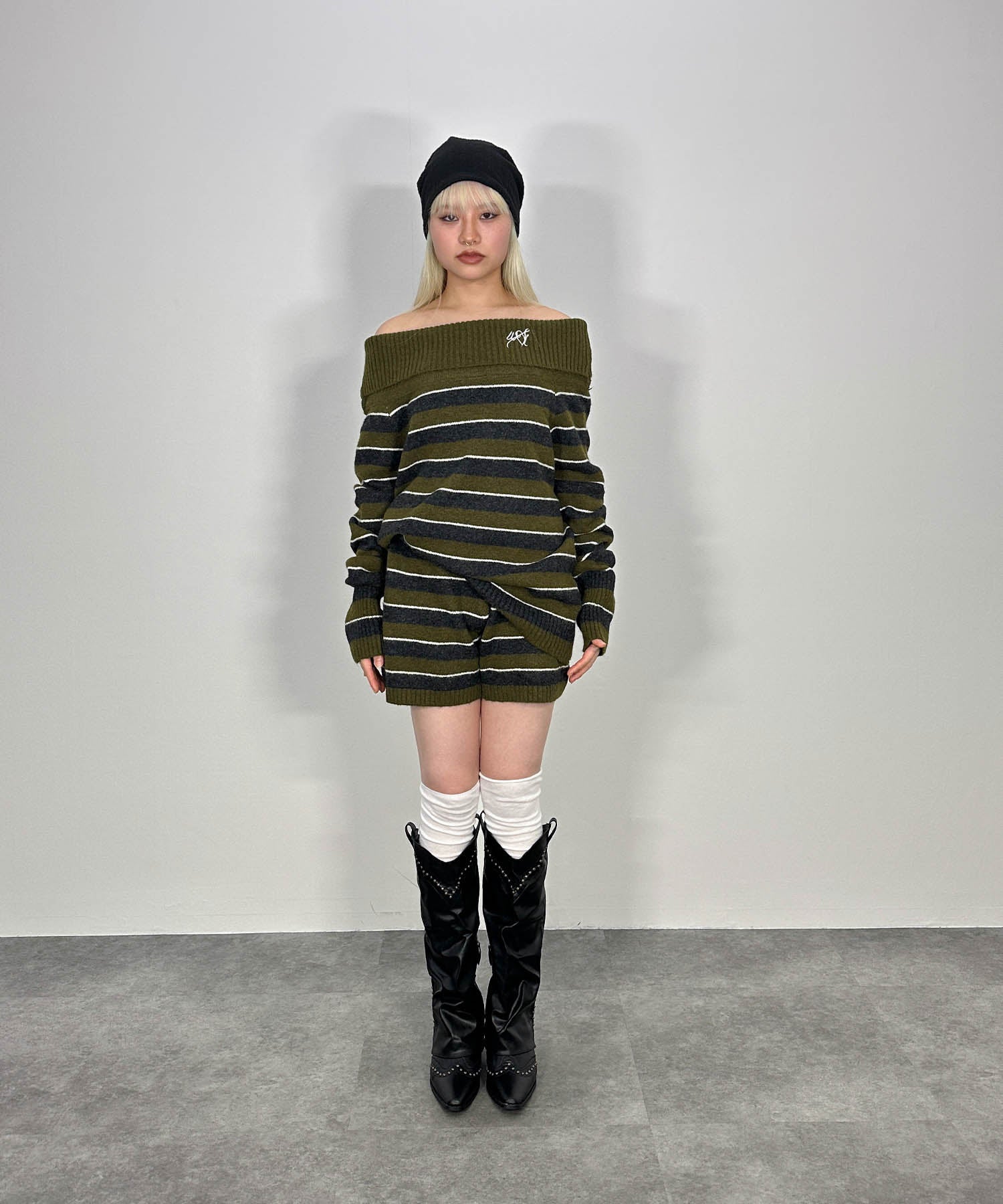 ボーダーニットセットアップ