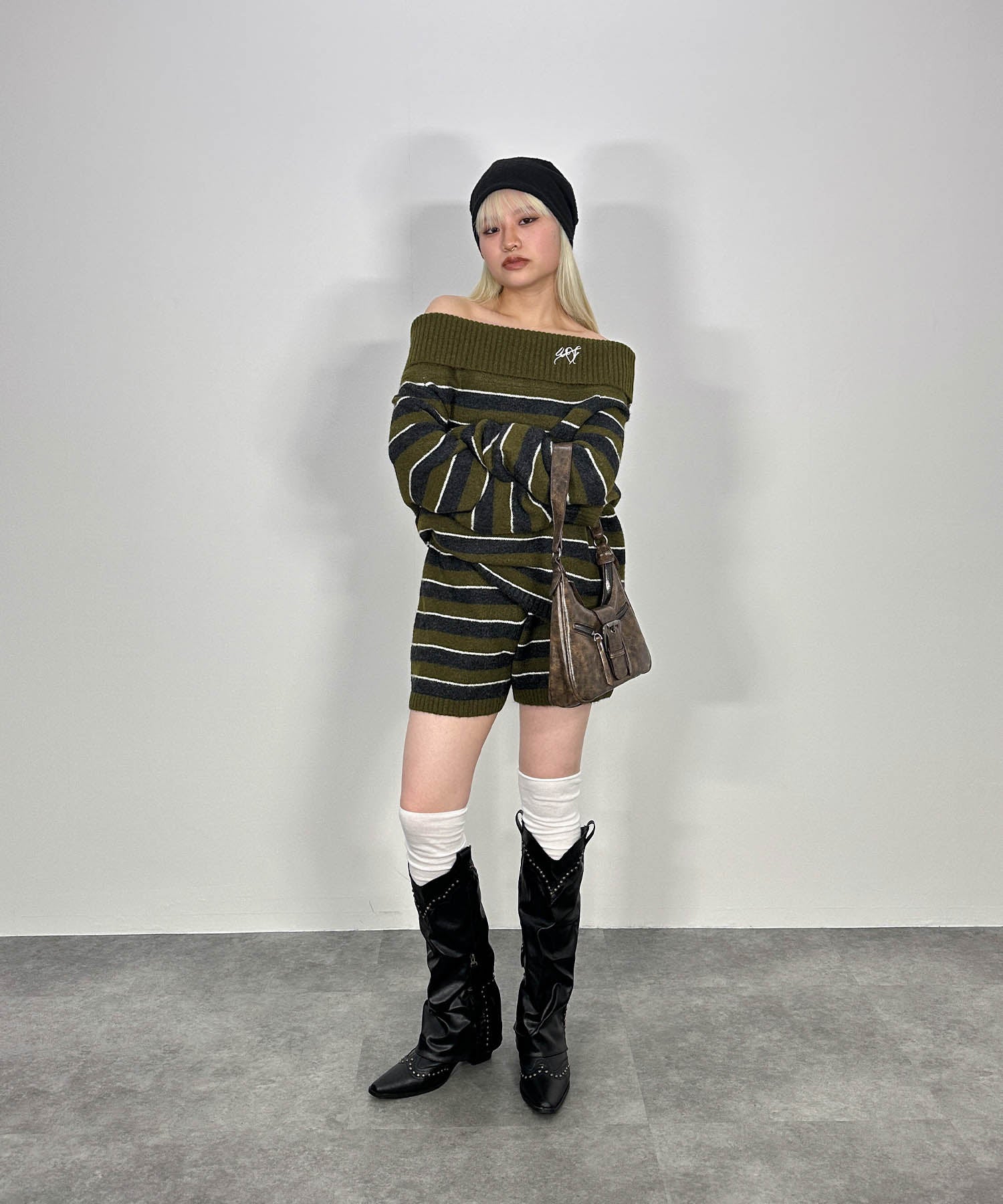 ボーダーニットセットアップ