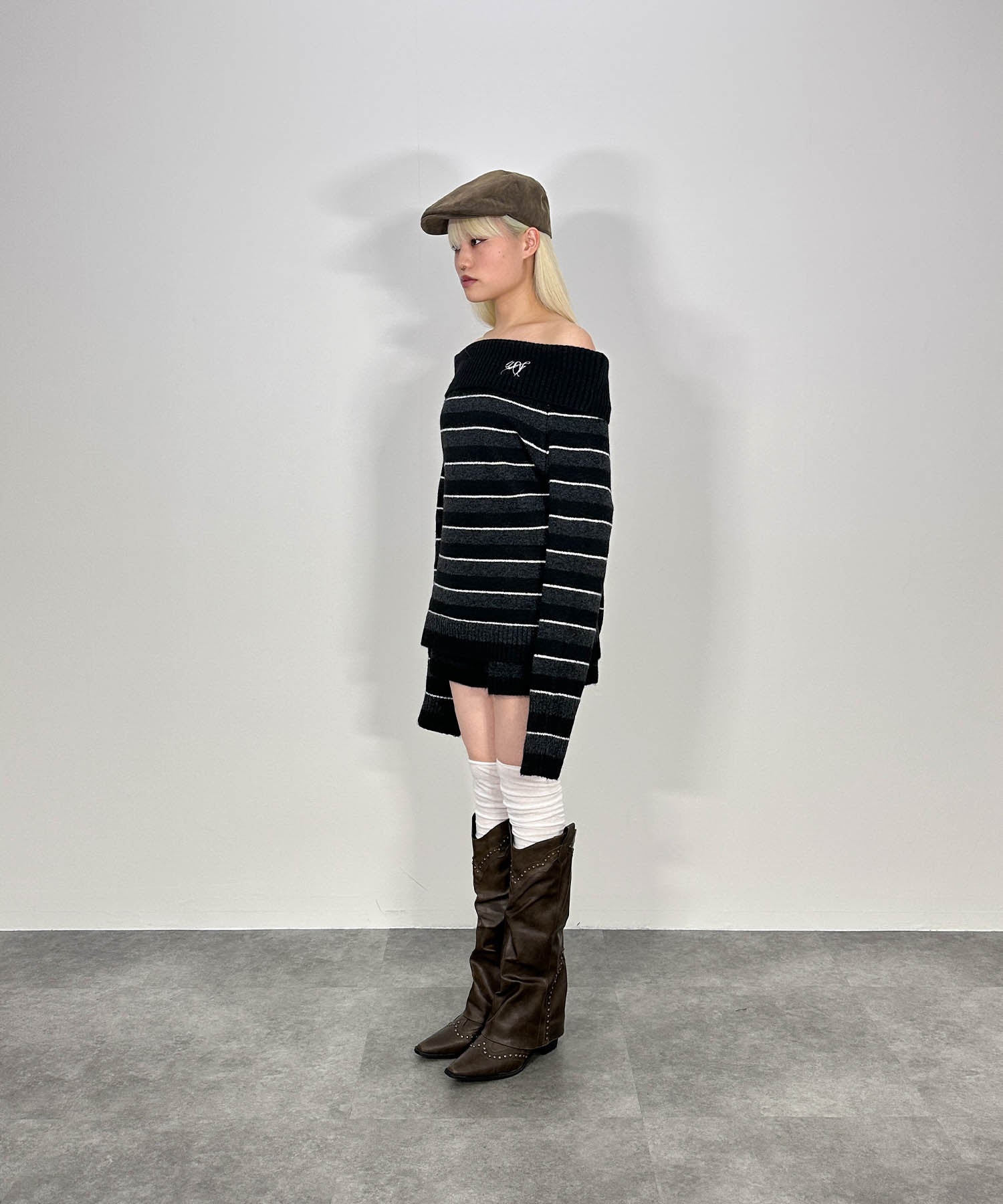 ボーダーニットセットアップ