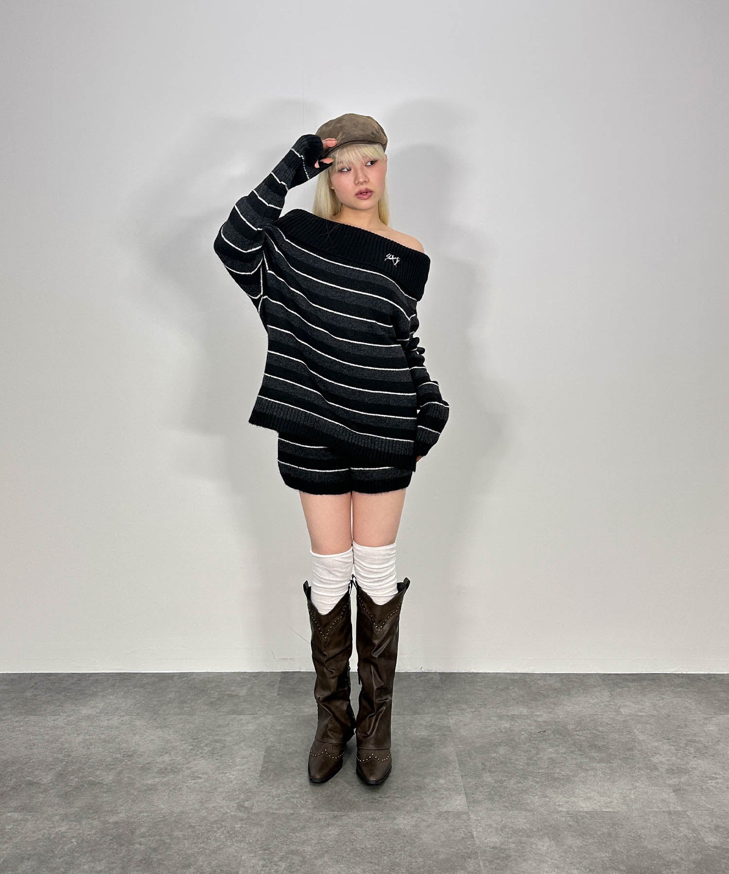 ボーダーニットセットアップ