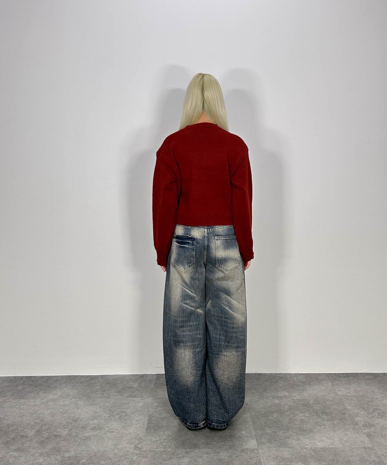 パッチデザインニットプルオーバー