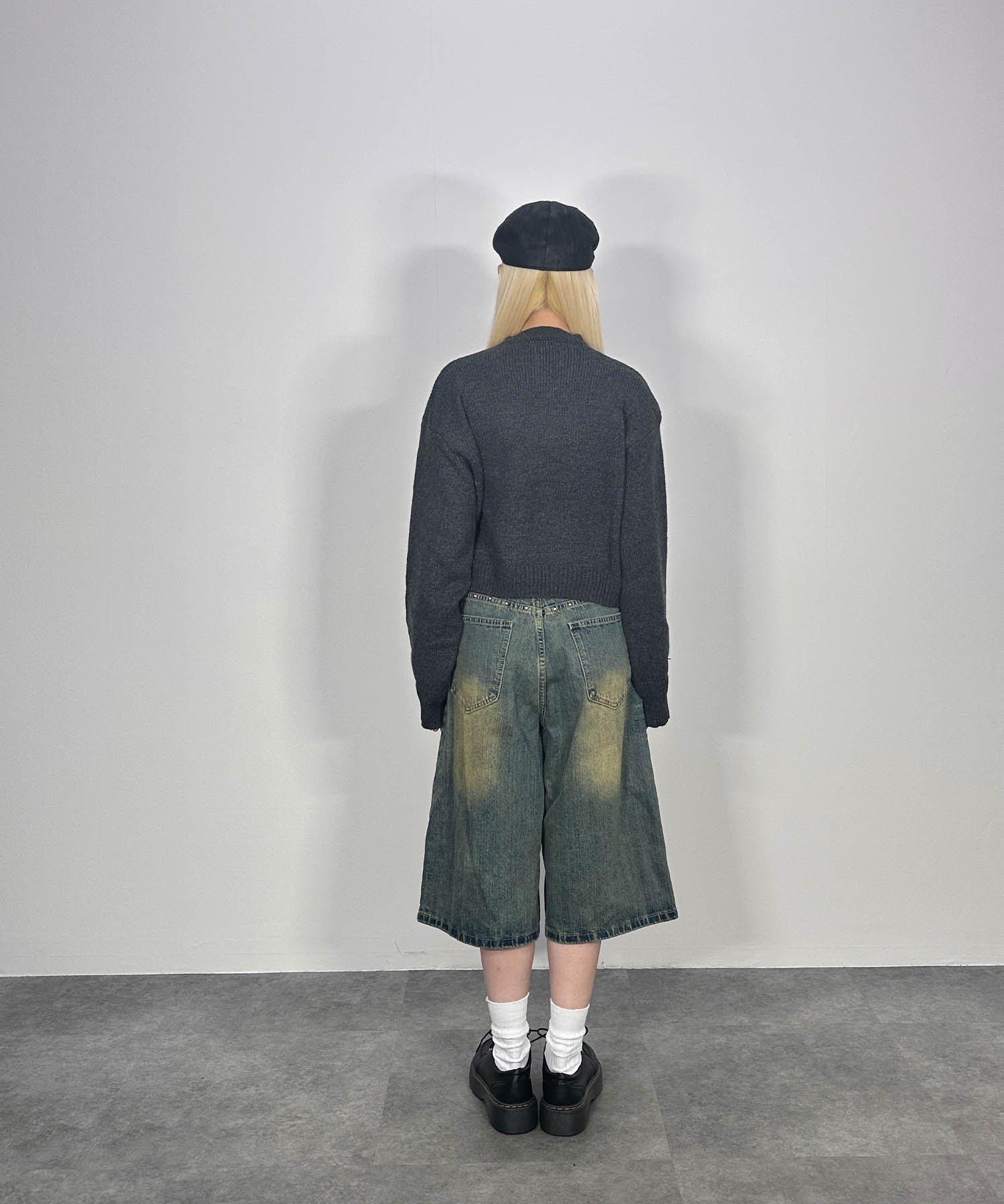 パッチデザインニットプルオーバー