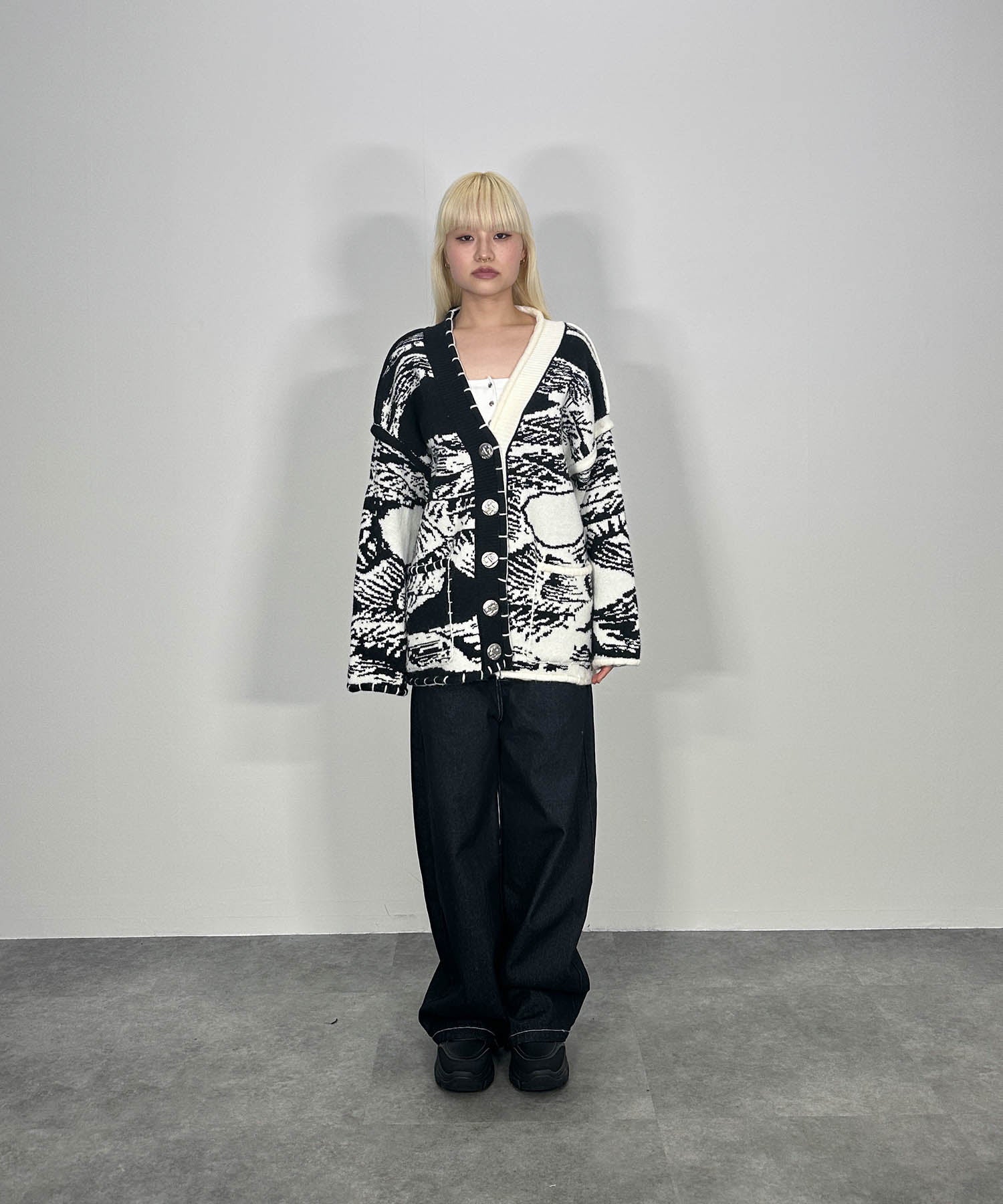 リバーストーンニットカーディガン