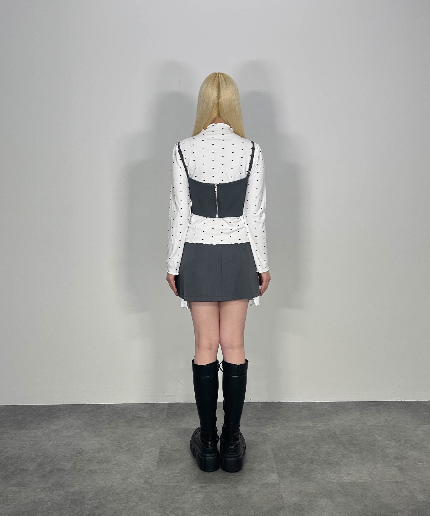 シャツレイヤードデザインセットアップ