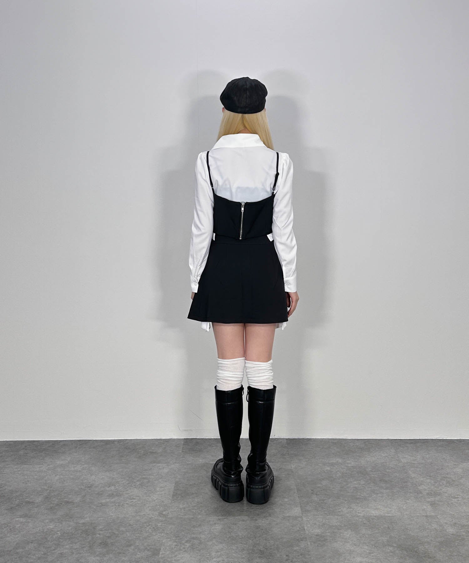 シャツレイヤードデザインセットアップ