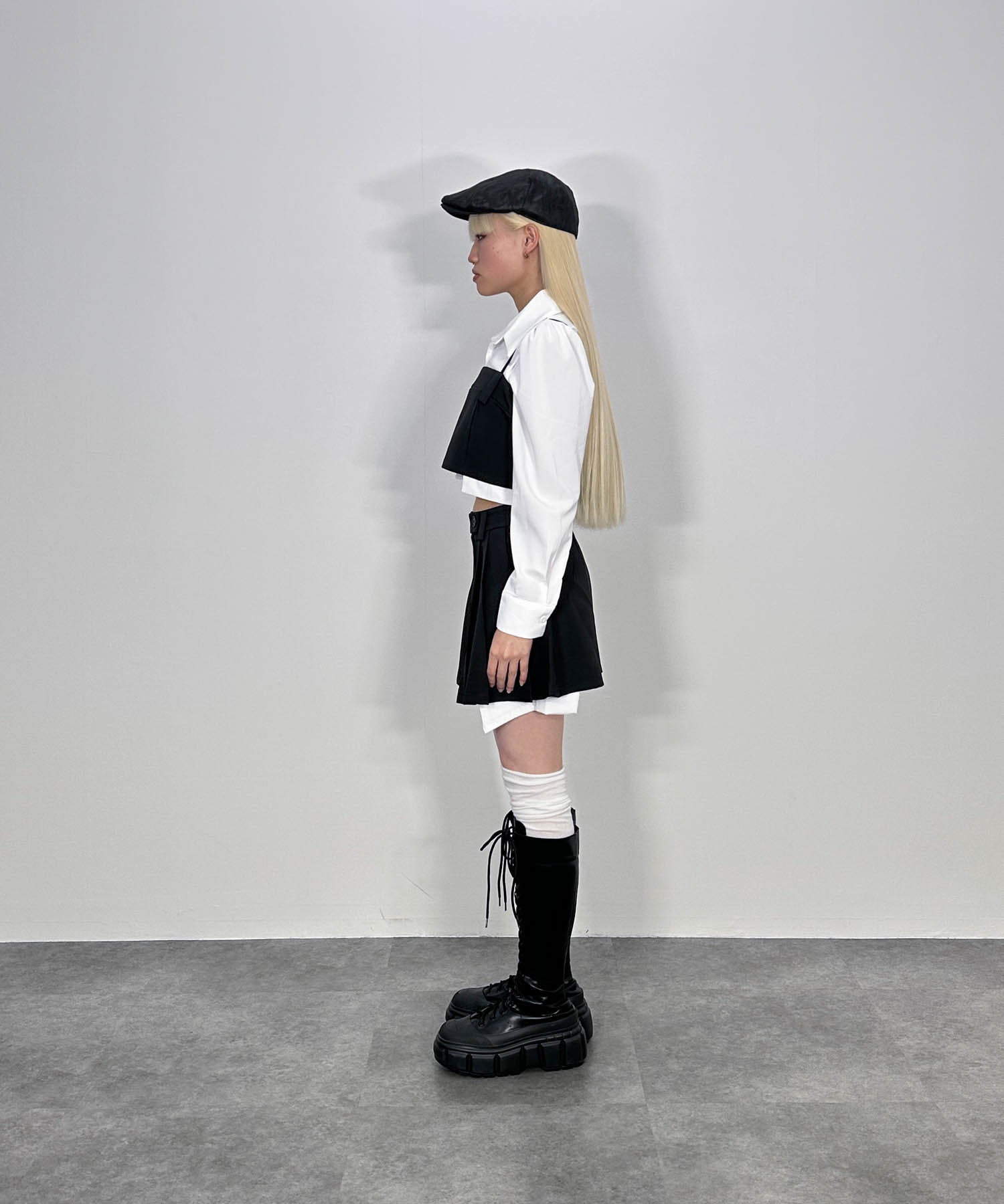 シャツレイヤードデザインセットアップ