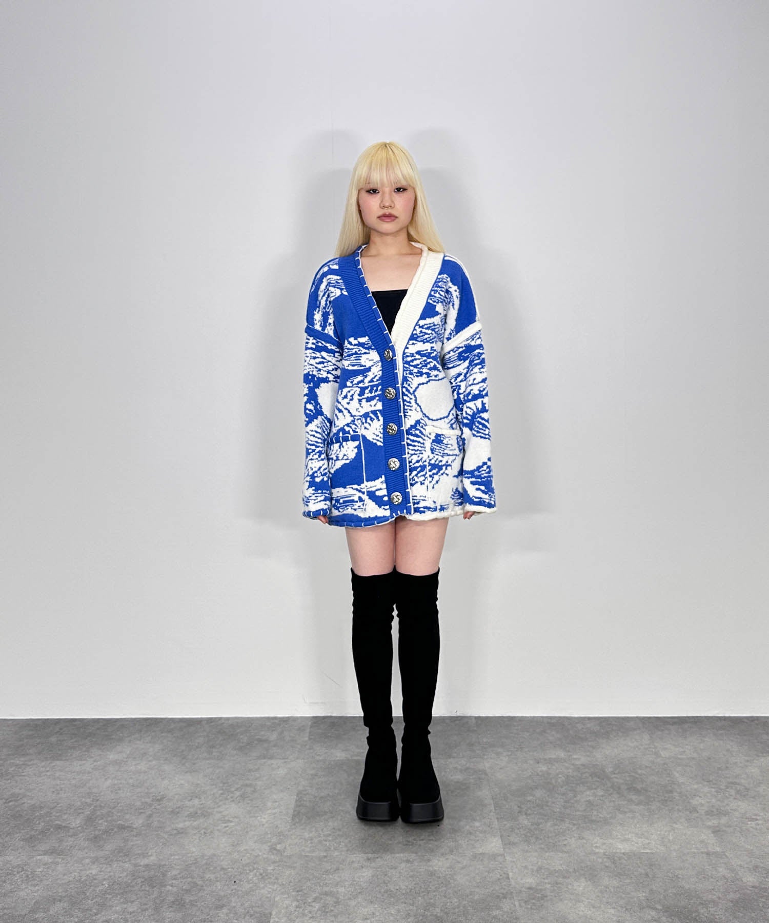 リバーストーンニットカーディガン