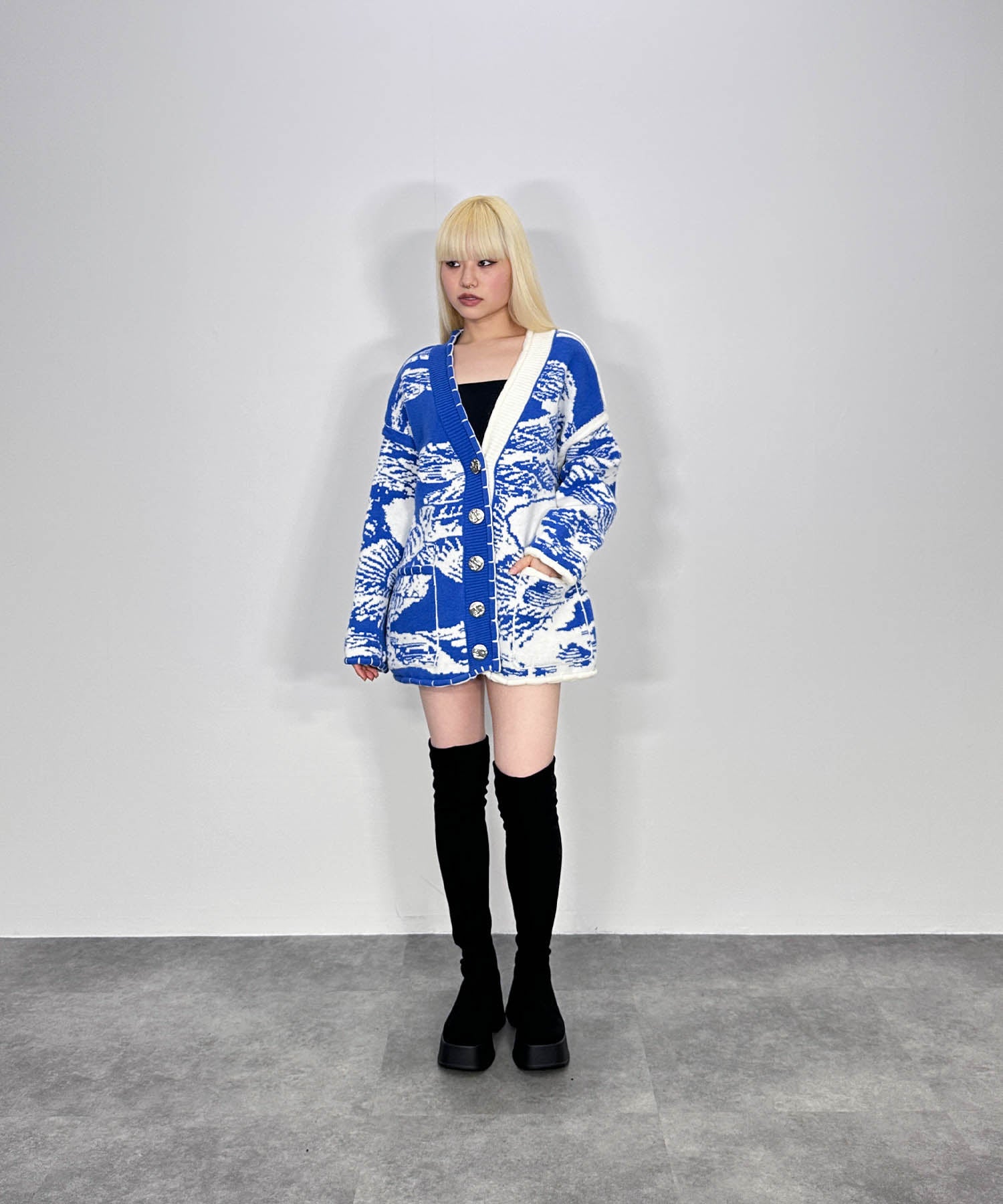 リバーストーンニットカーディガン