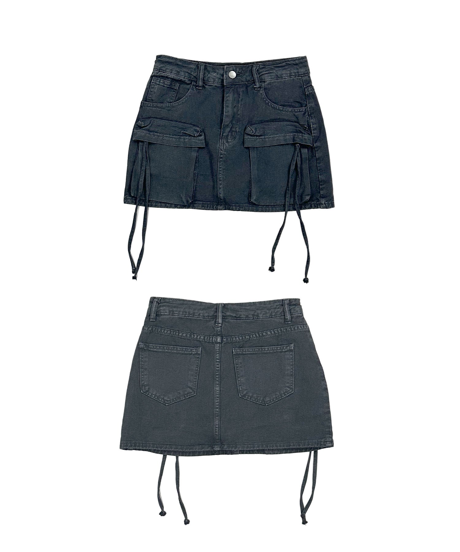 ユーティリティーカーゴデニムスカート