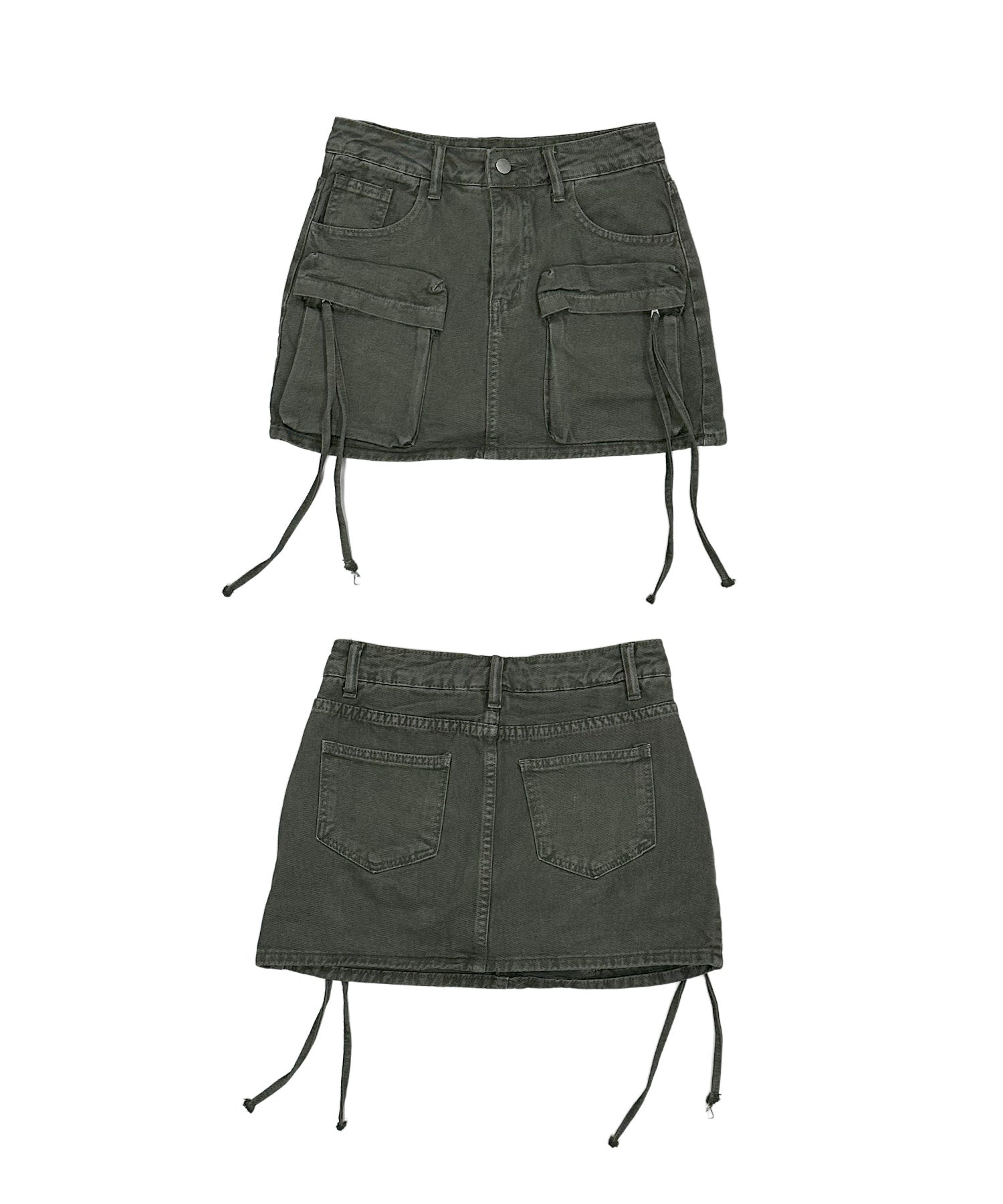 ユーティリティーカーゴデニムスカート