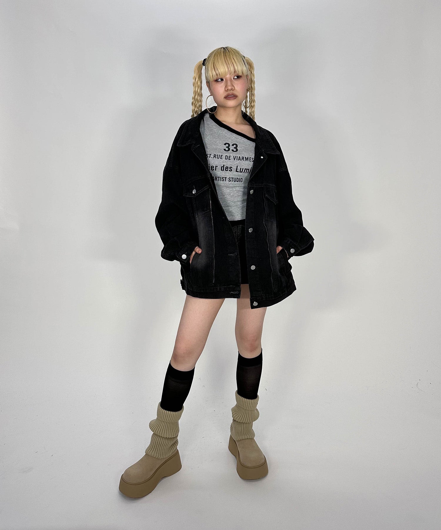 オーバーサイズデニムジャケット