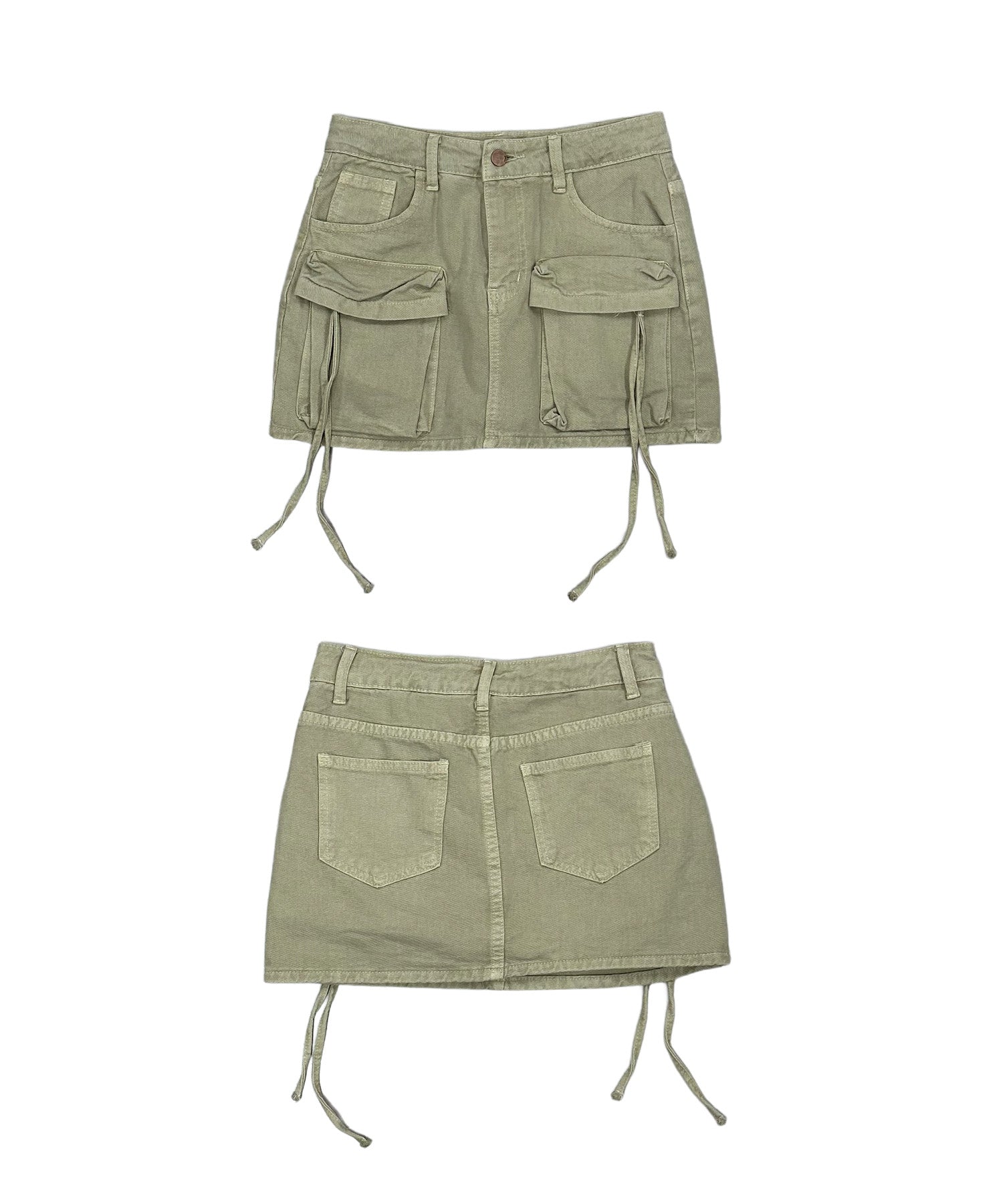 ユーティリティーカーゴデニムスカート