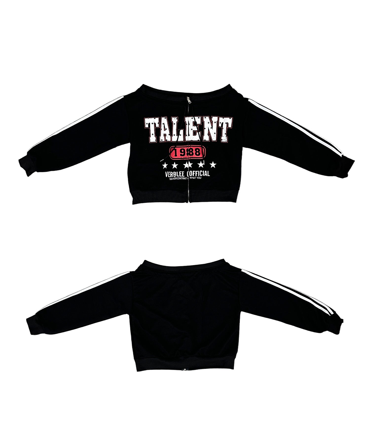 ジップアップオフショルTARENTスウェット