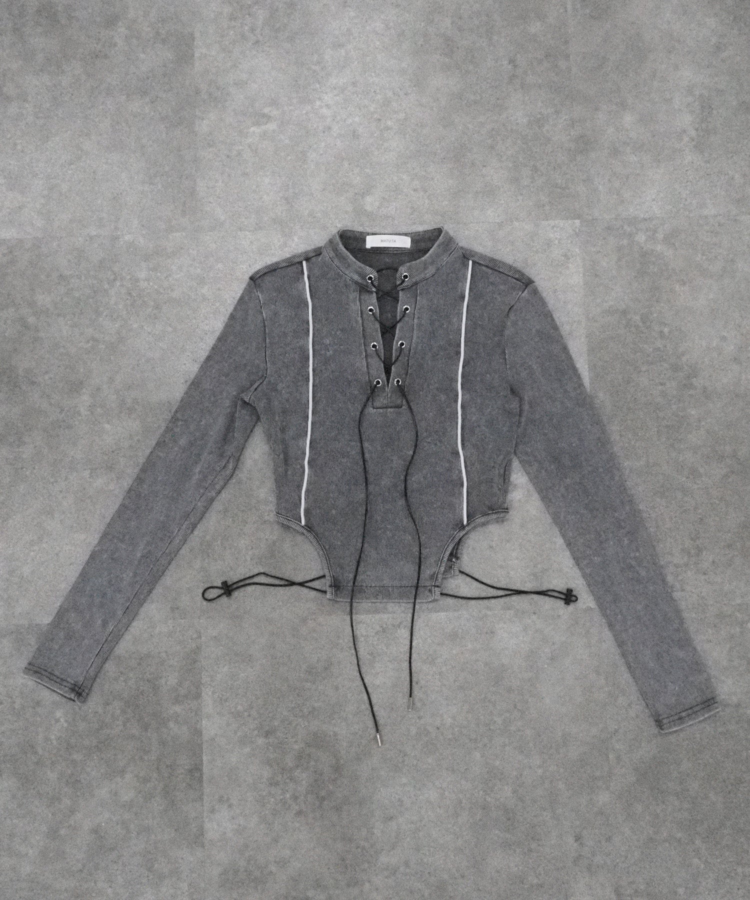 ウォッシュドレースアップトップス