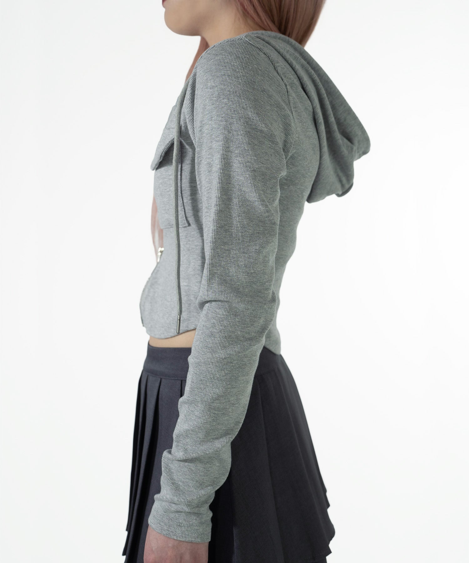 ダブルジップフードパーカー