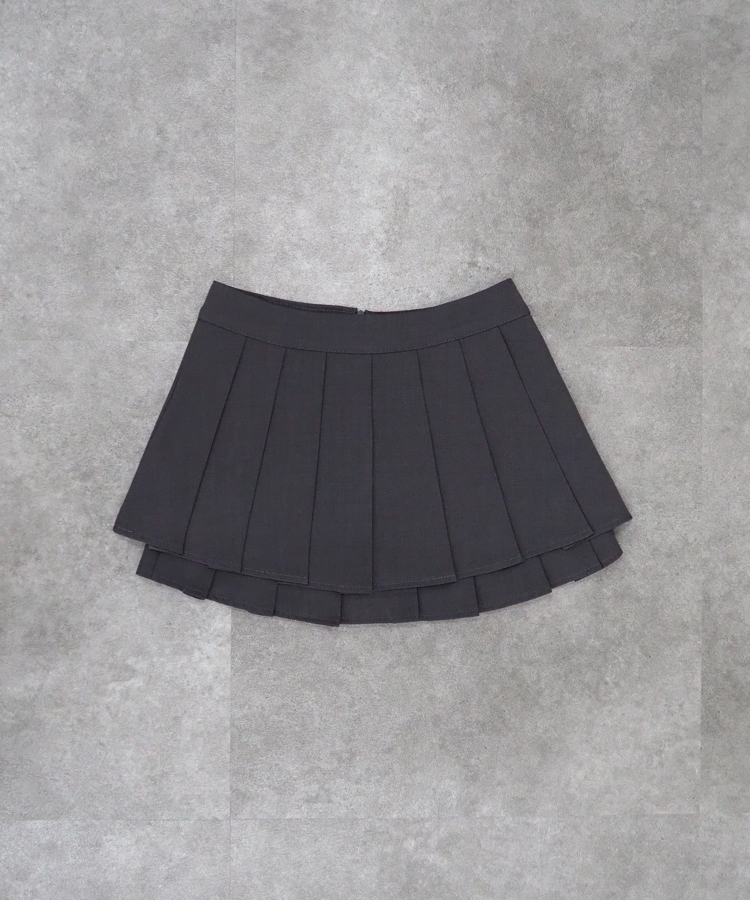 レイヤードプリーツスカート