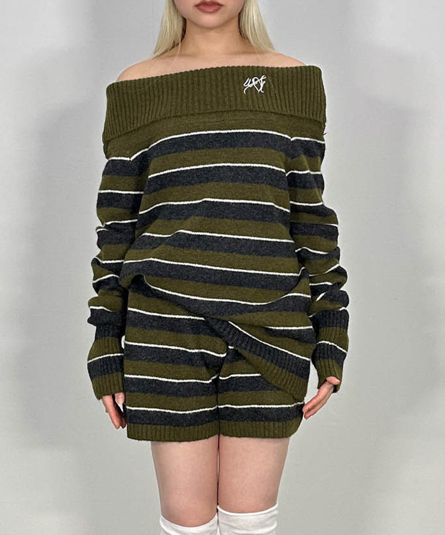 ボーダーニットセットアップ