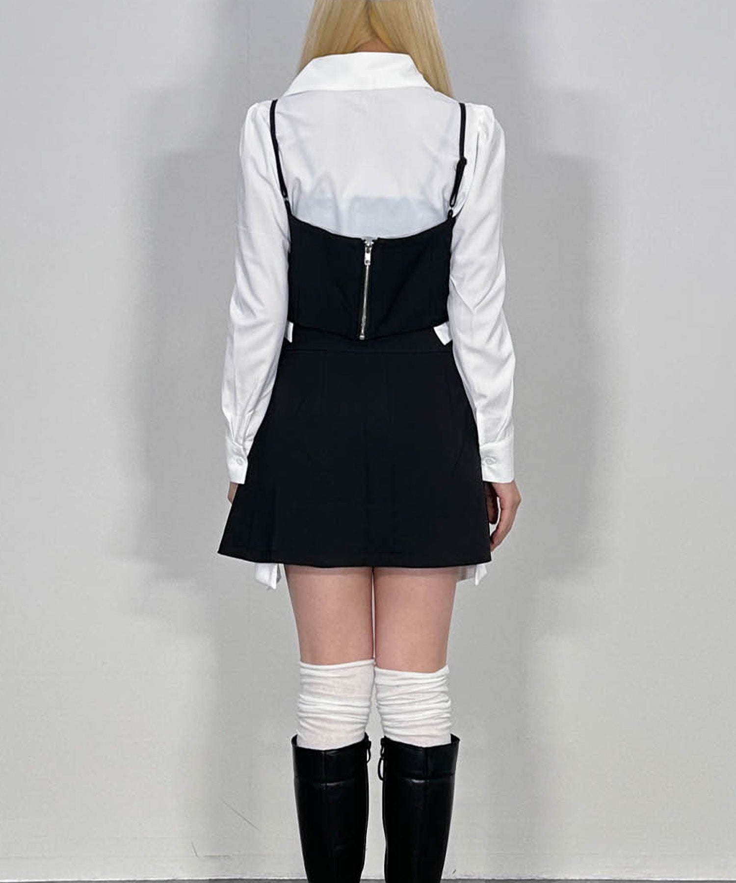 シャツレイヤードデザインセットアップ