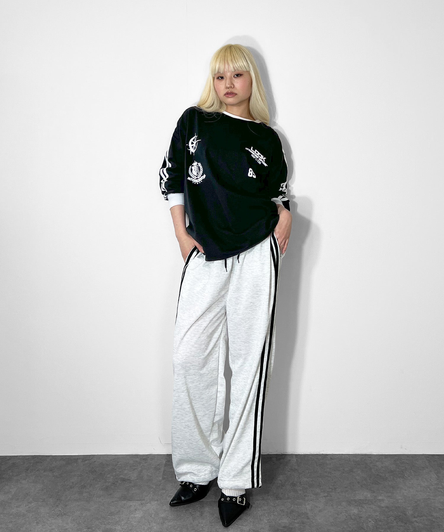 ユニフォーム風ロングTシャツ
