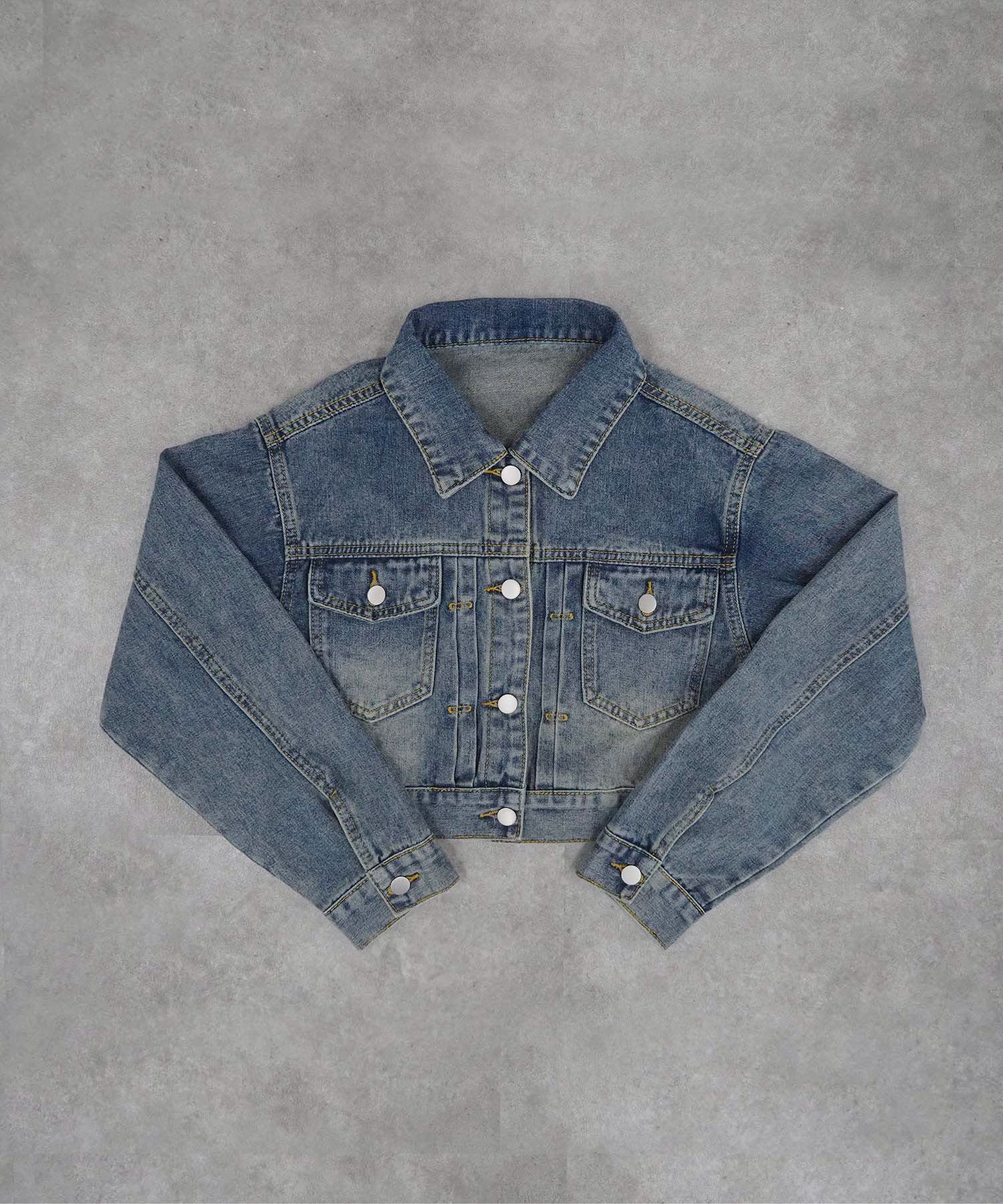 クロップドデニムジャケット