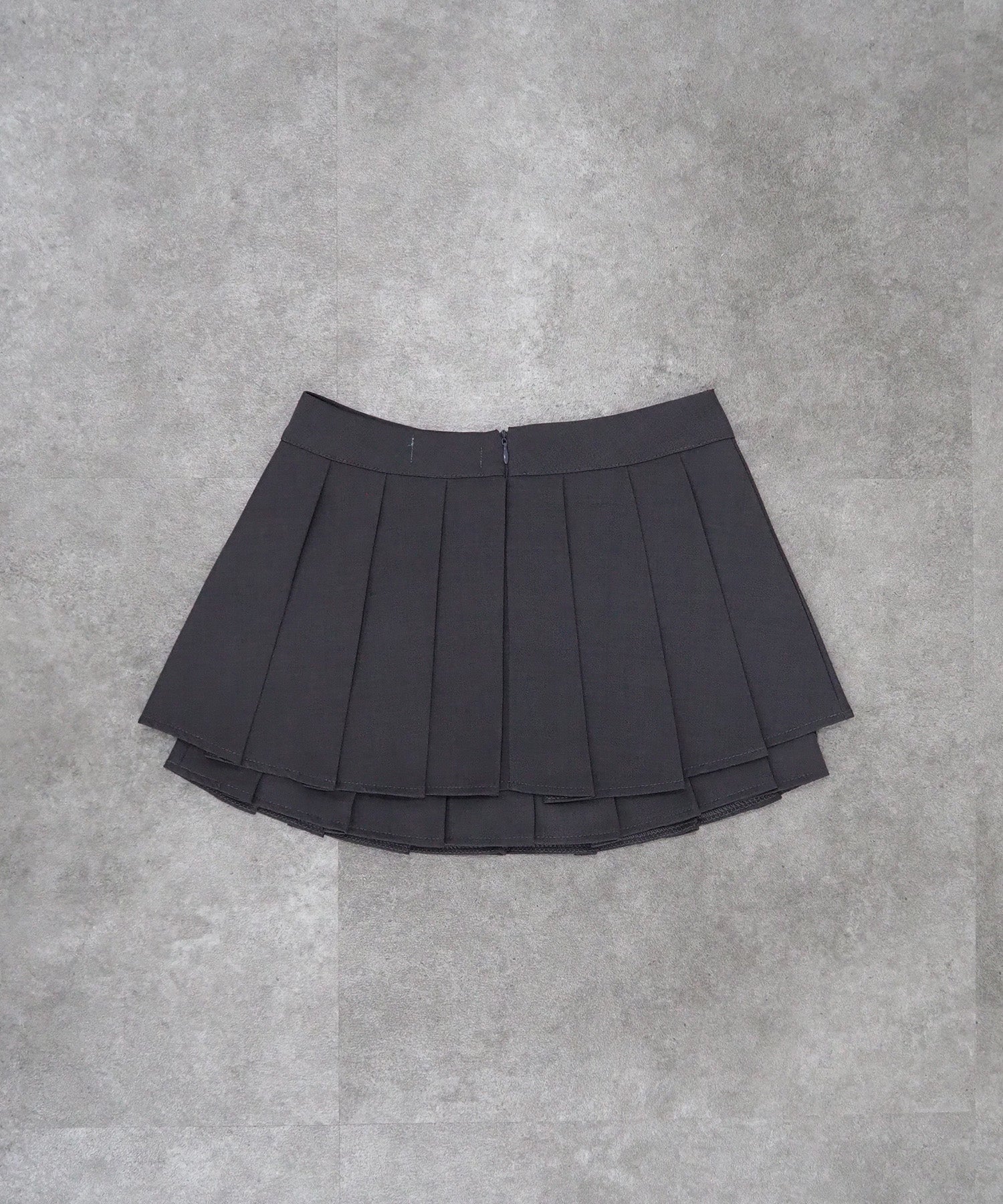 レイヤードプリーツスカート