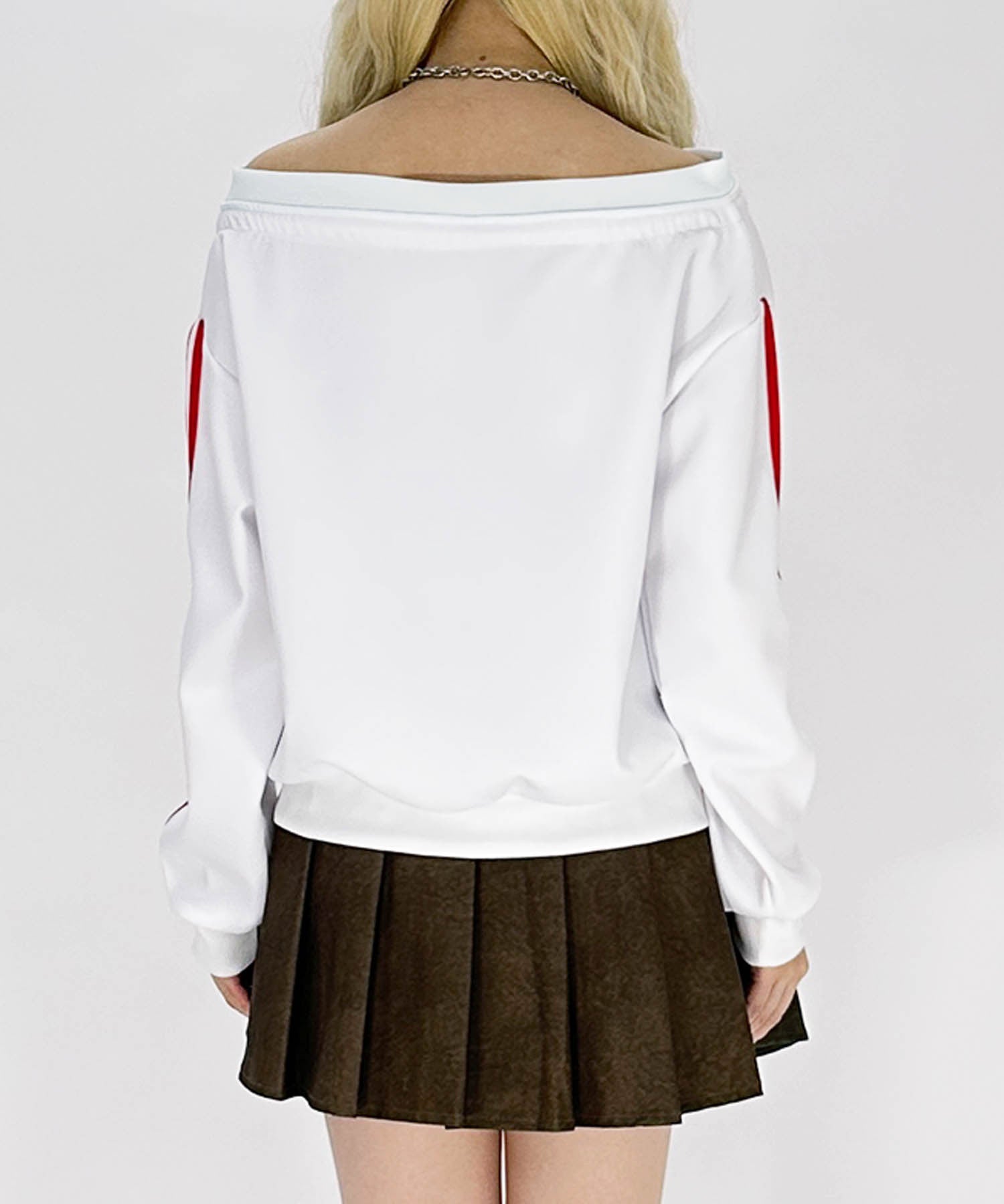 ジップアップオフショルTARENTスウェット