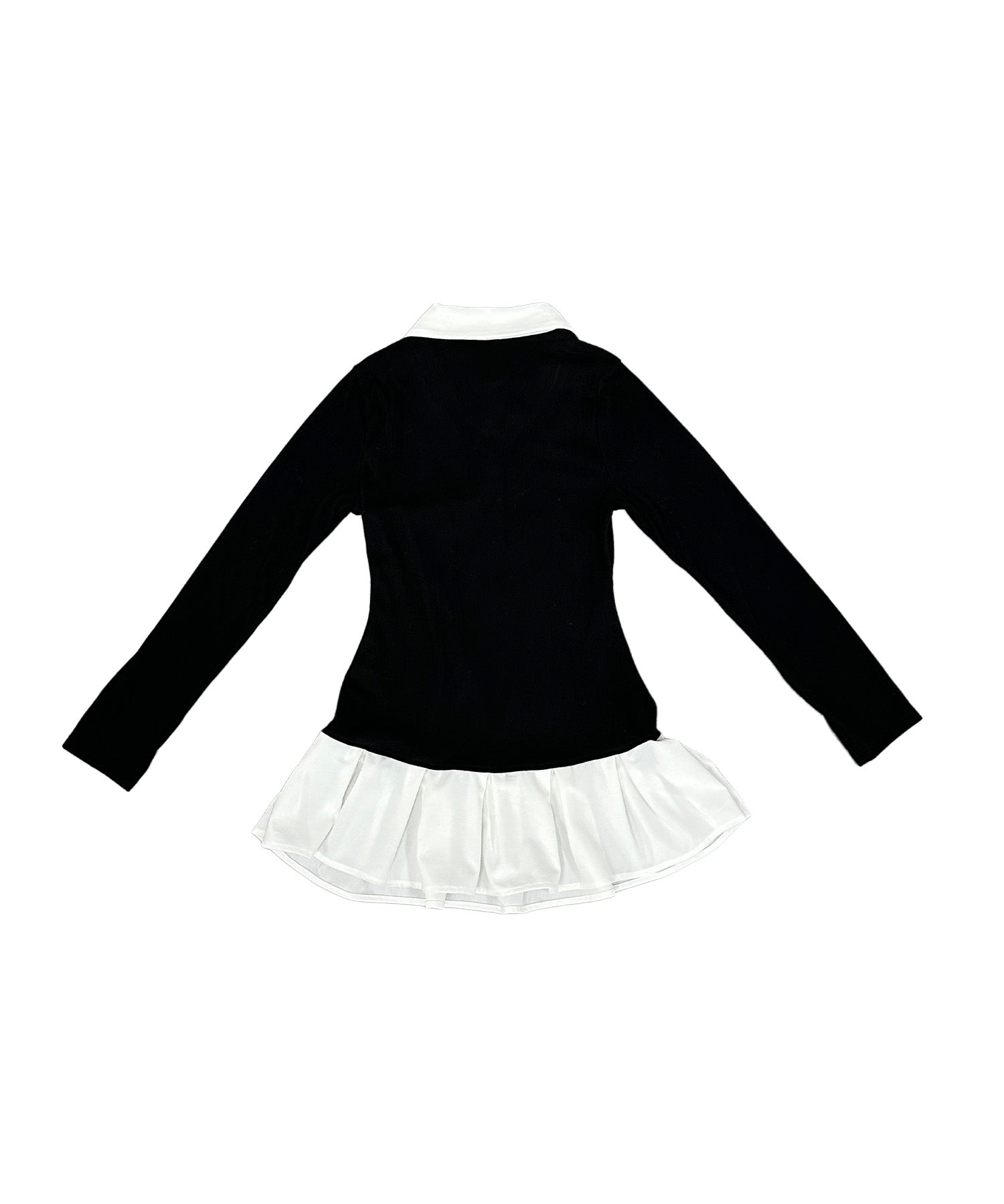 レイヤード風プリーツワンピース