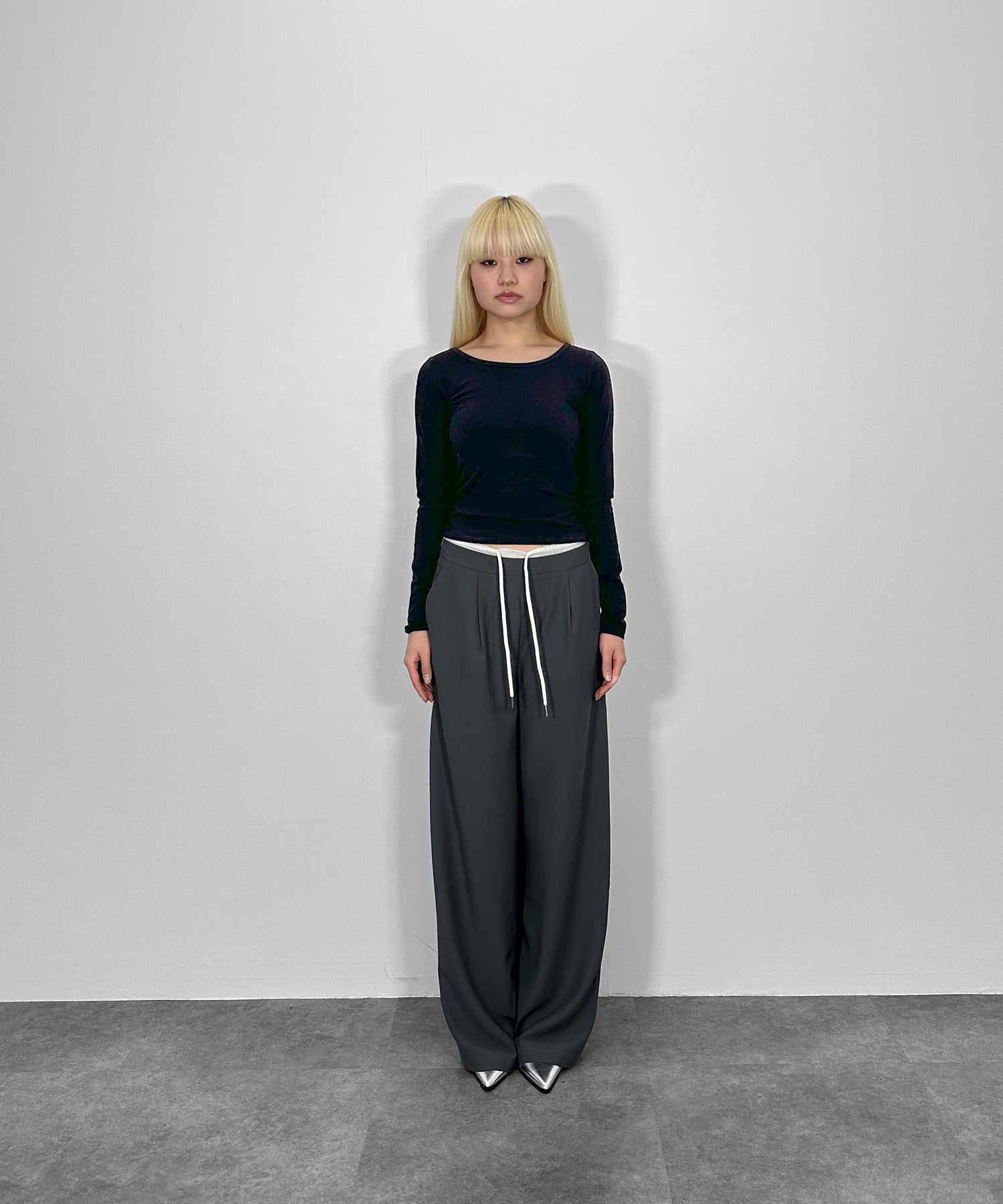 ウエストレイヤードスラックス