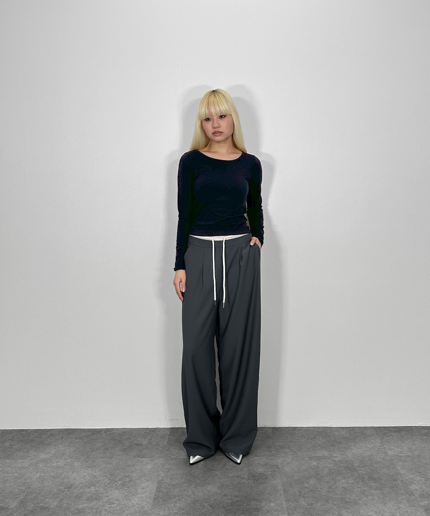 ウエストレイヤードスラックス