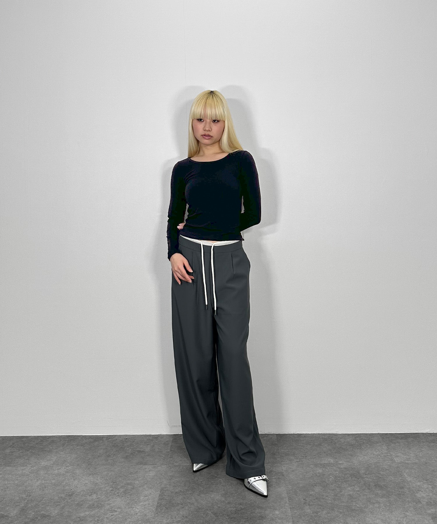 ウエストレイヤードスラックス