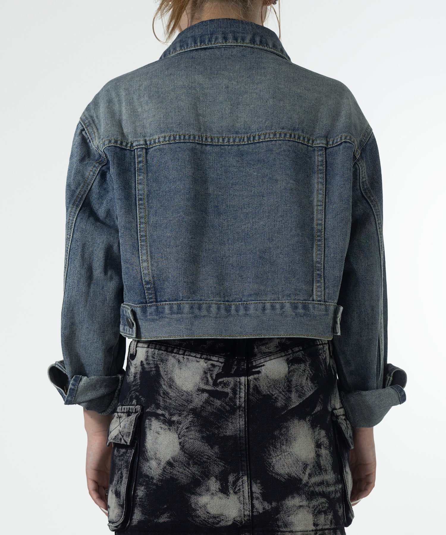 クロップドデニムジャケット