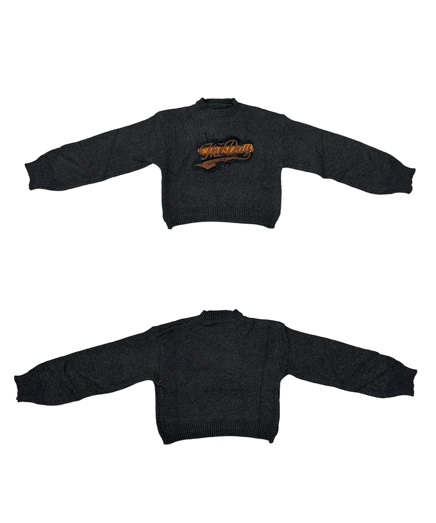 パッチデザインニットプルオーバー