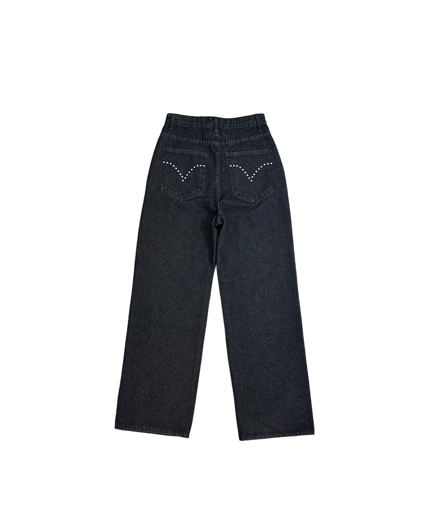 アイレットストレートデニムパンツ