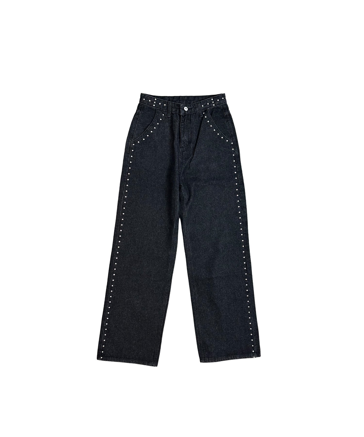 アイレットストレートデニムパンツ