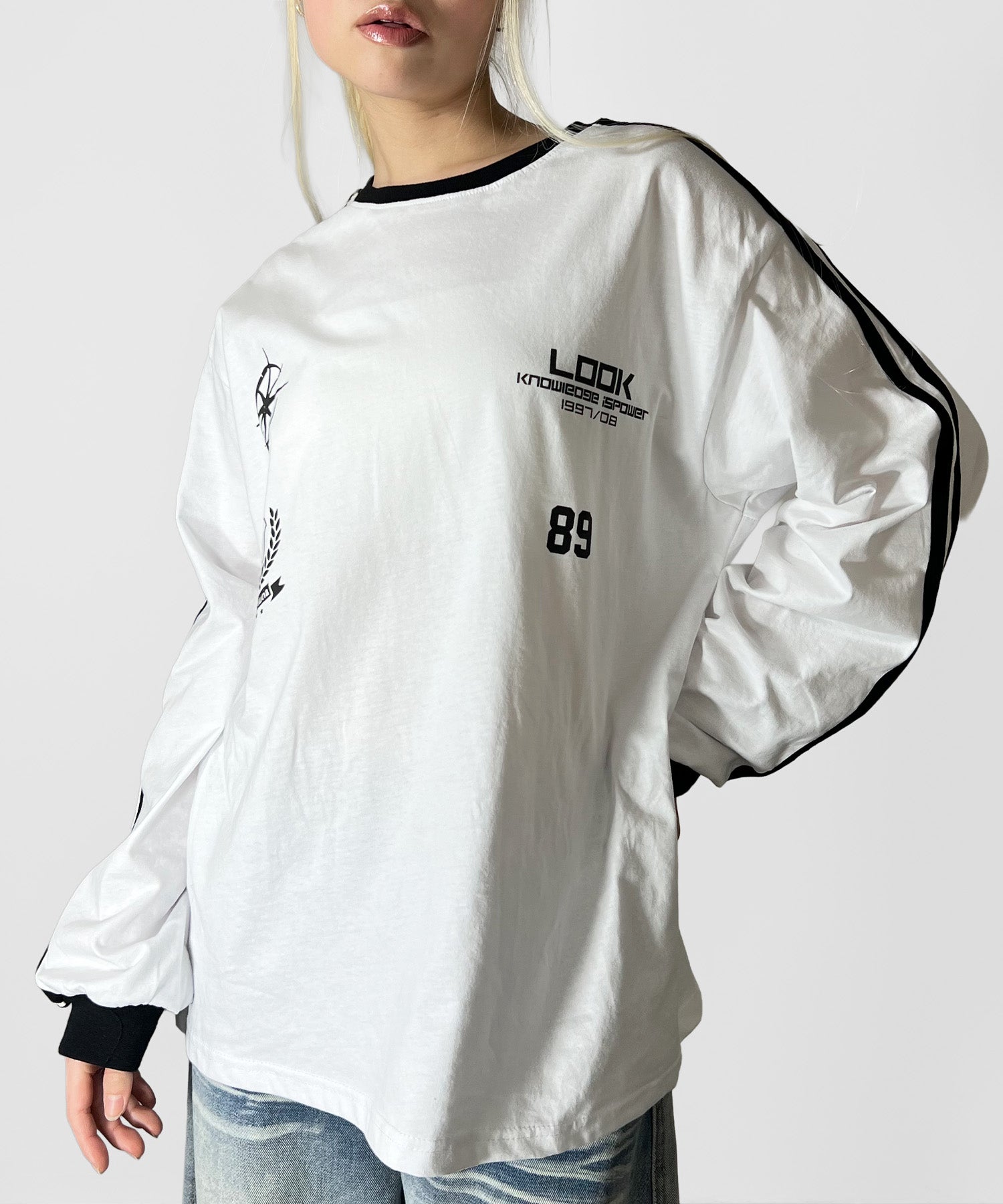 ユニフォーム風ロングTシャツ
